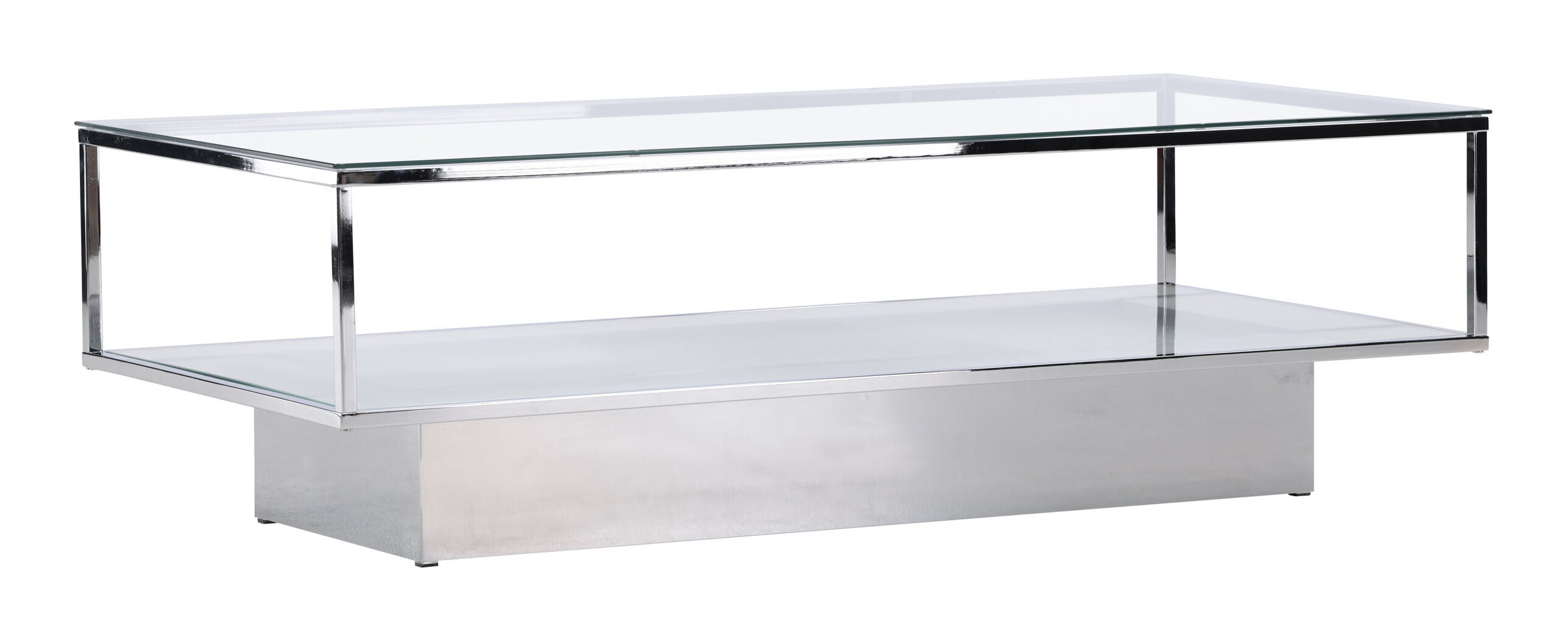 Nohr Salontafel 'Sheema' Glas, 130 x 60cm, kleur Zilver