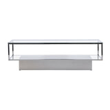 Nohr Salontafel 'Sheema' Glas, 130 x 60cm, kleur Zilver