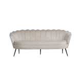 Nohr 3-zits Bank 'Yoni' Velvet, kleur Beige
