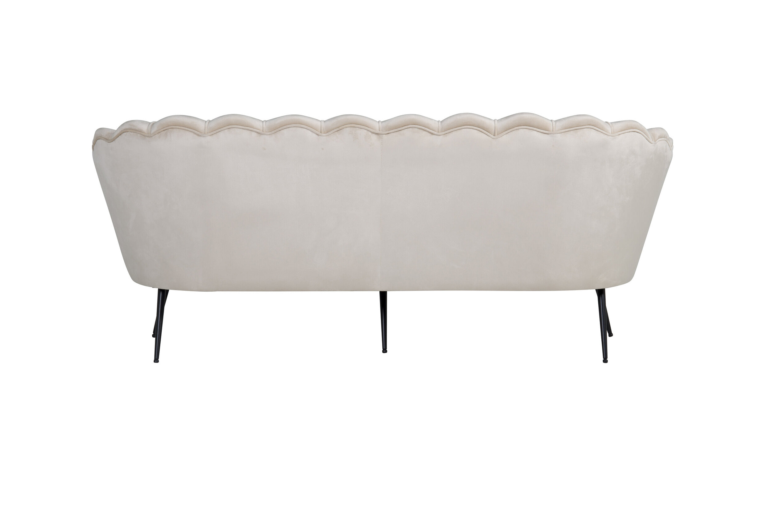 Nohr 3-zits Bank 'Yoni' Velvet, kleur Beige