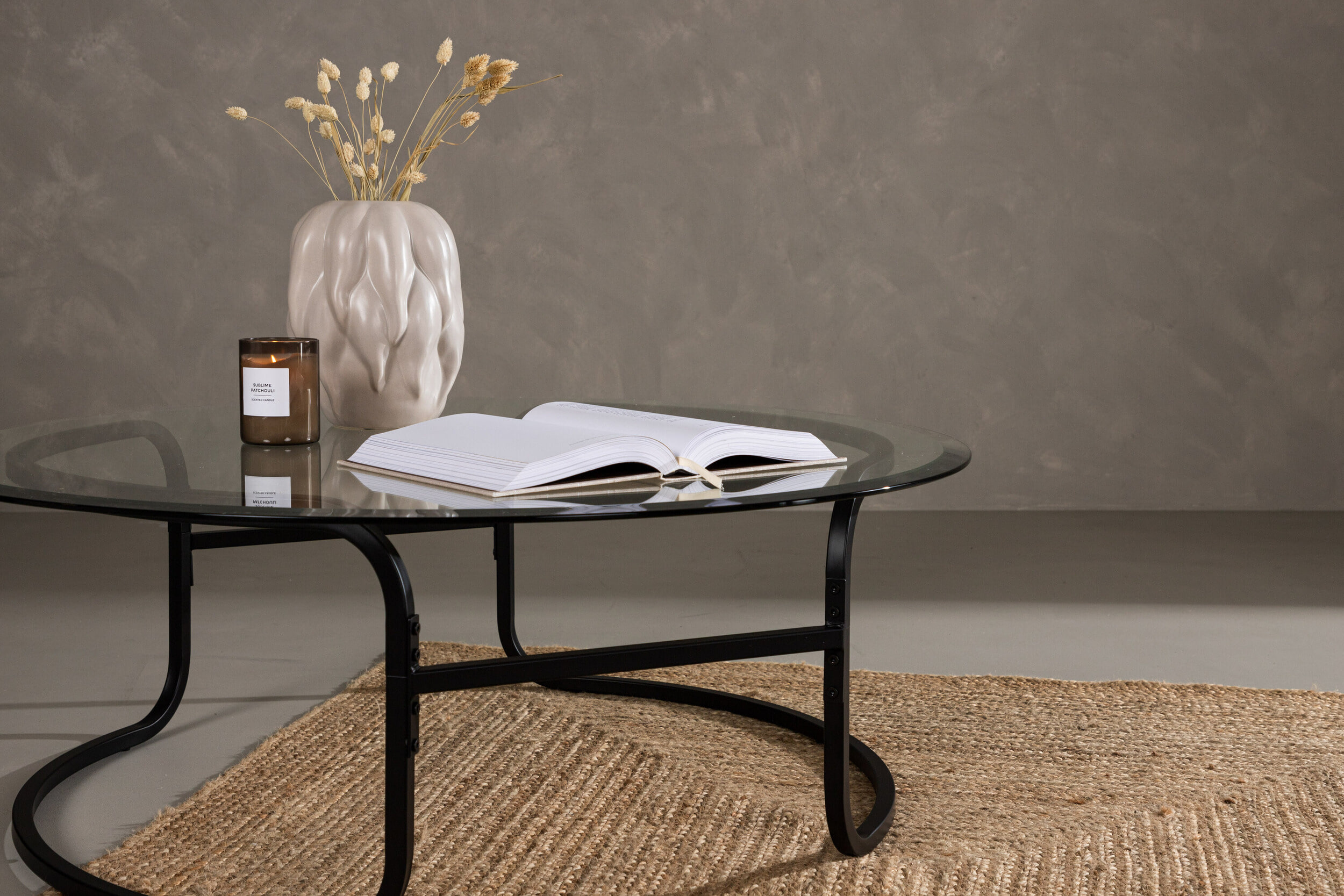 Nohr Ronde Salontafel 'Myron' Glas, 110cm