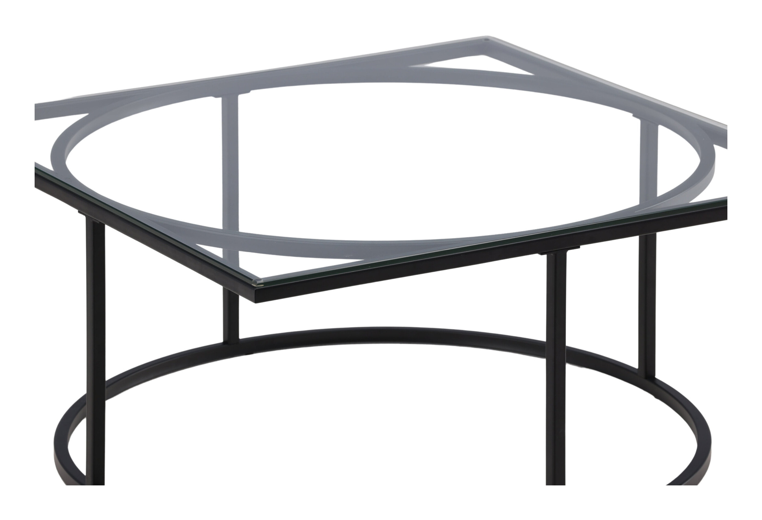 Nohr Salontafel 'Nycole' Glas, 90 x 90cm