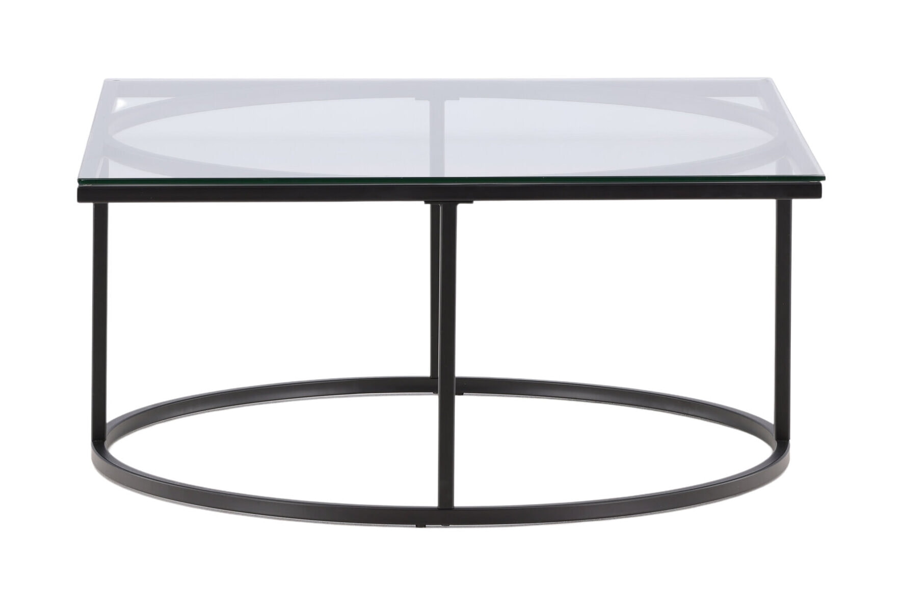 Nohr Salontafel 'Nycole' Glas, 90 x 90cm