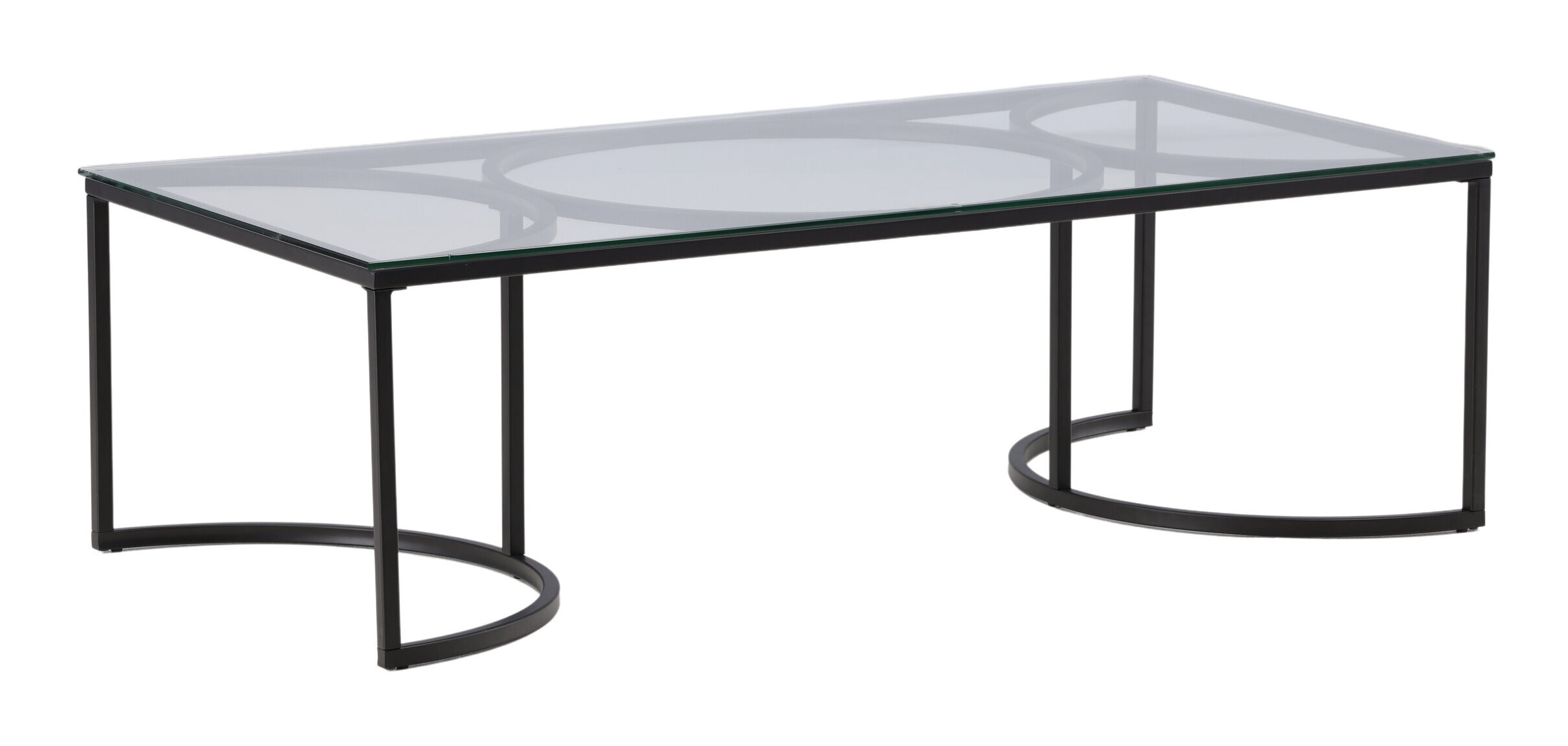 Nohr Salontafel 'Nycole' Glas, 140 x 70cm
