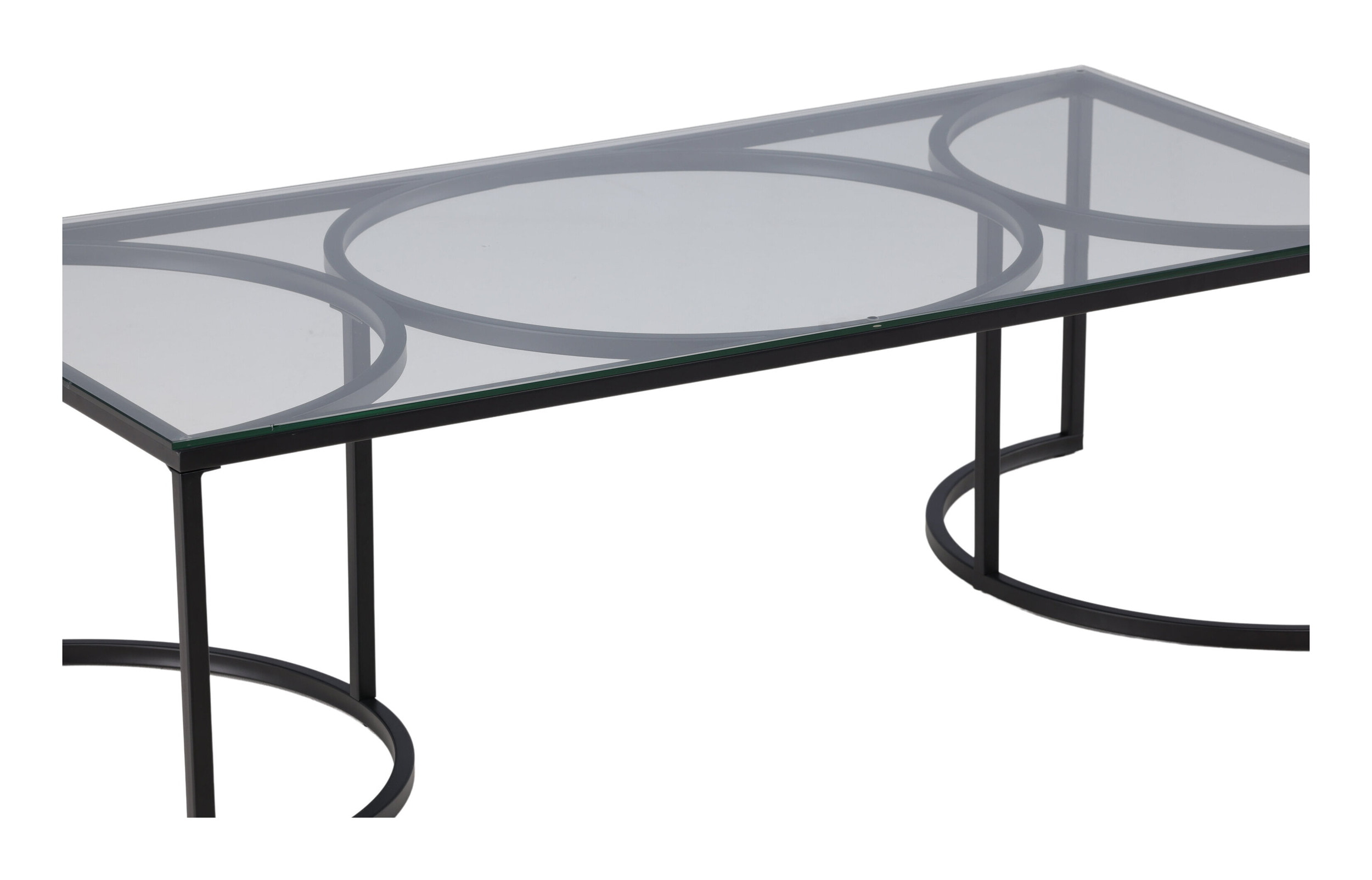 Nohr Salontafel 'Nycole' Glas, 140 x 70cm