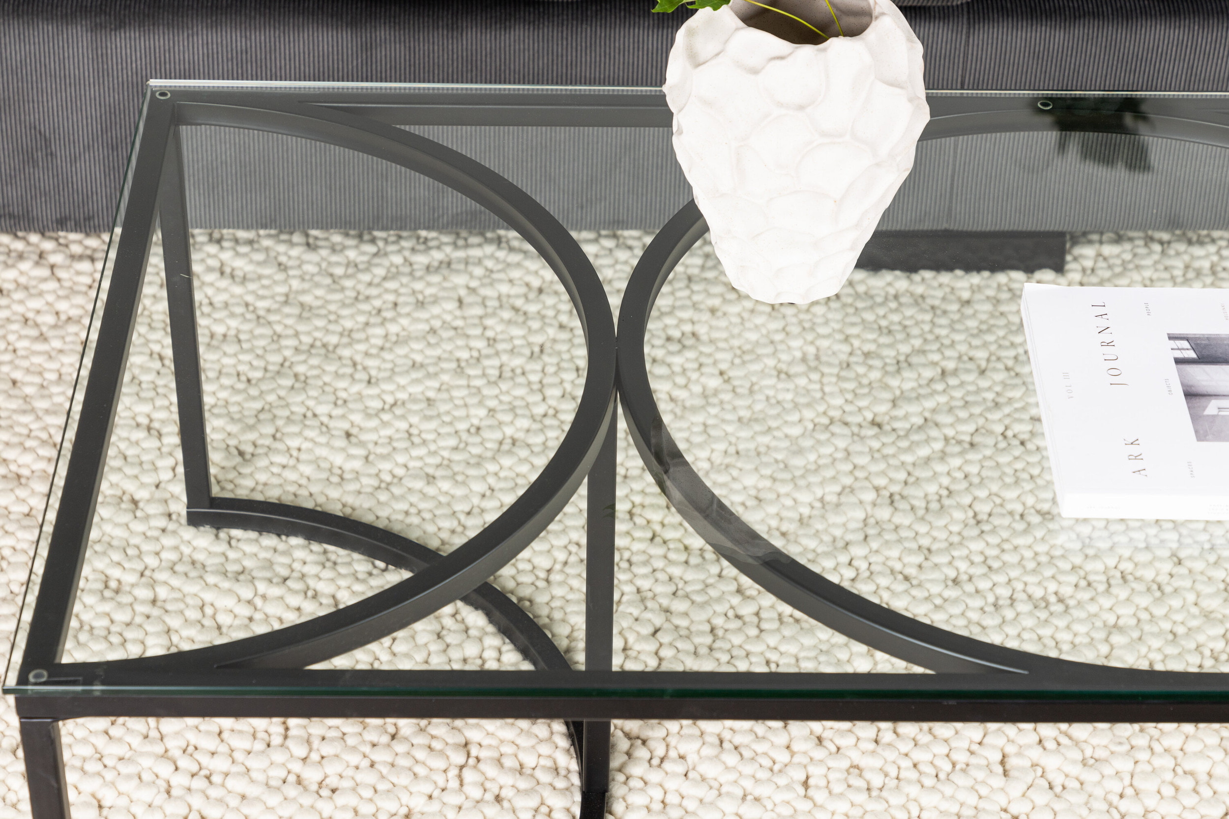 Nohr Salontafel 'Nycole' Glas, 140 x 70cm