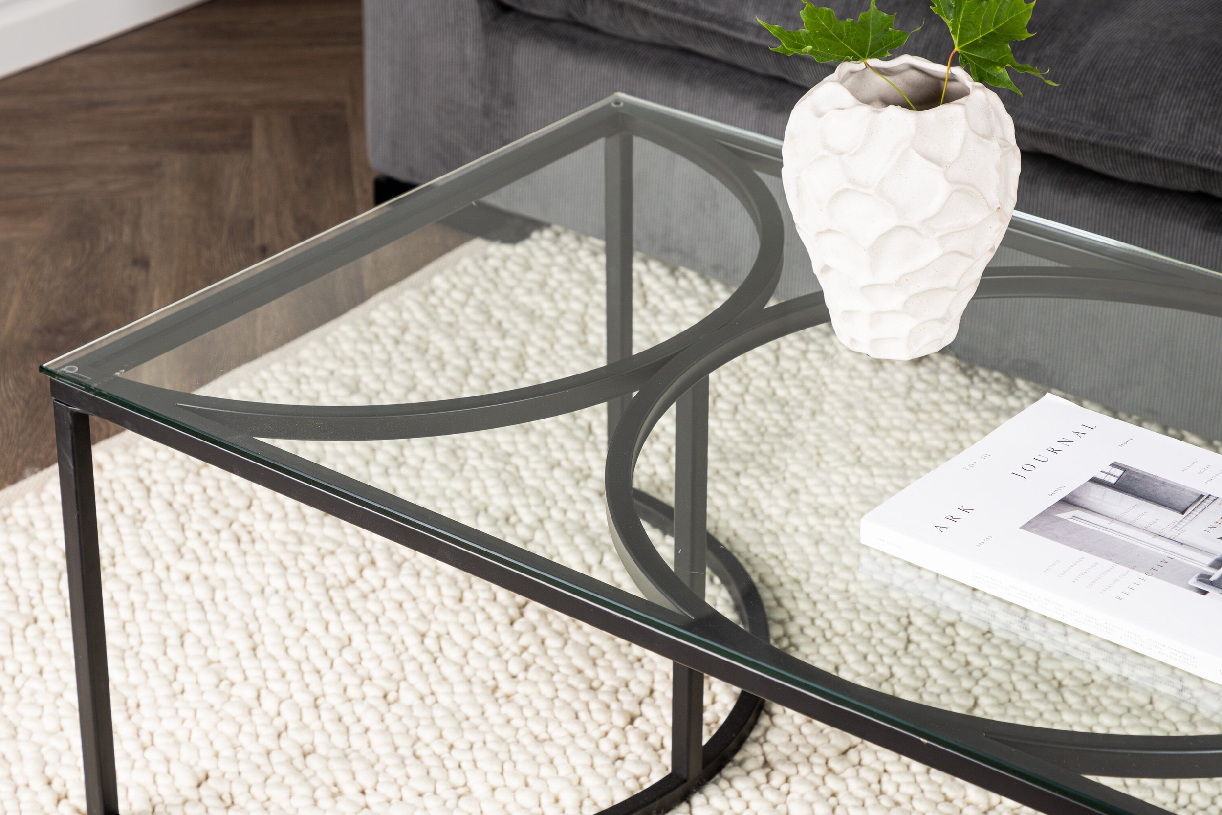 Nohr Salontafel 'Nycole' Glas, 140 x 70cm