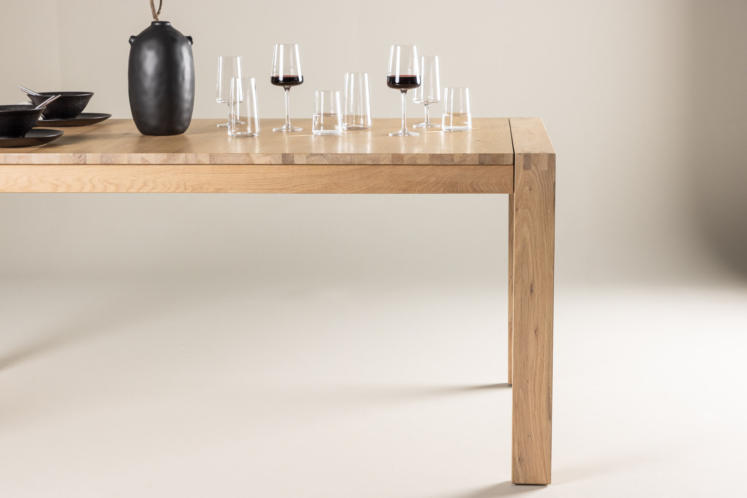 Nohr Uitschuifbare Eettafel 'Cederick' Eikenhout, 170/210/250 x 95cm, kleur Naturel