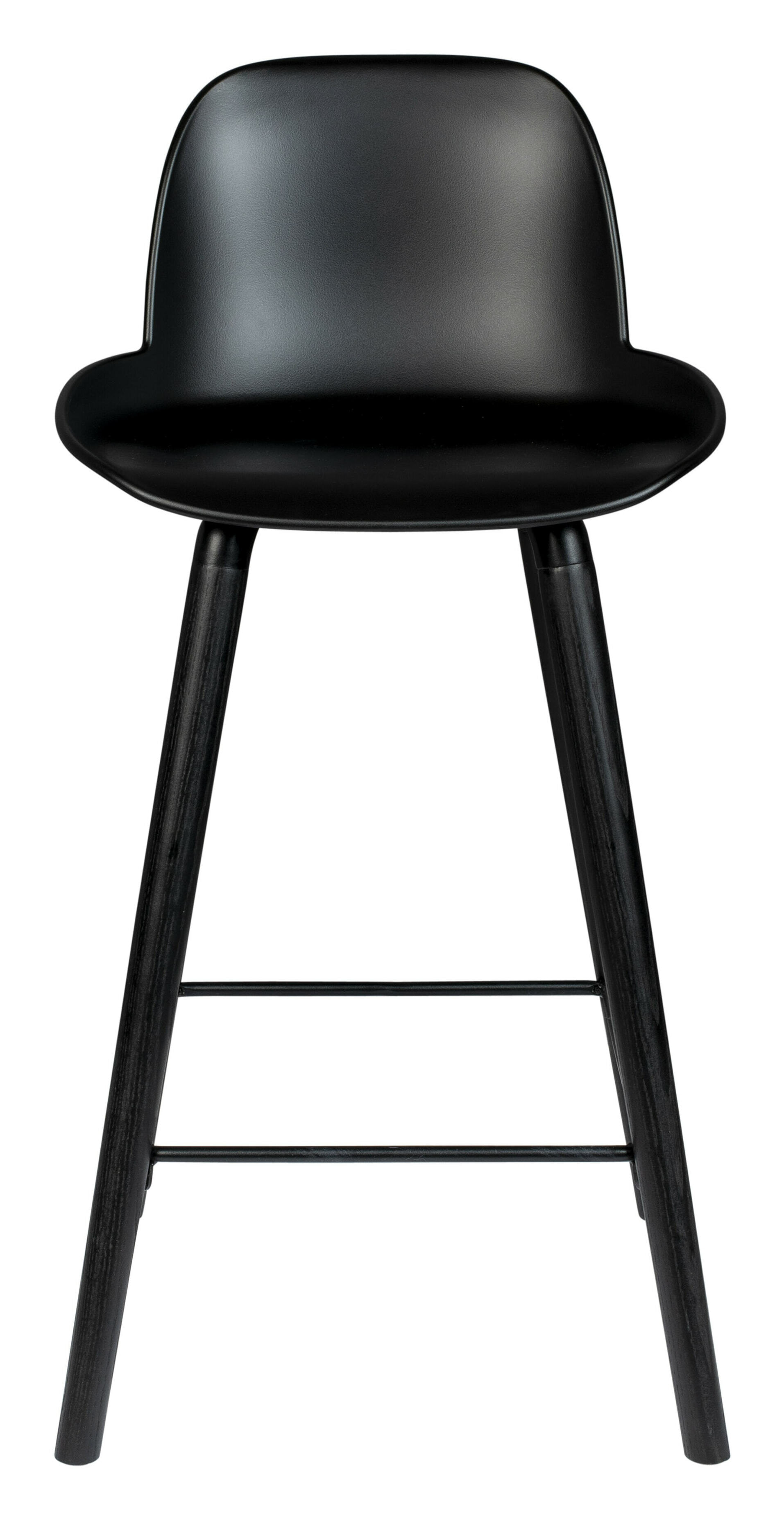 Zuiver Barstoel 'Albert Kuip' PP, kleur Zwart (zithoogte 65cm)
