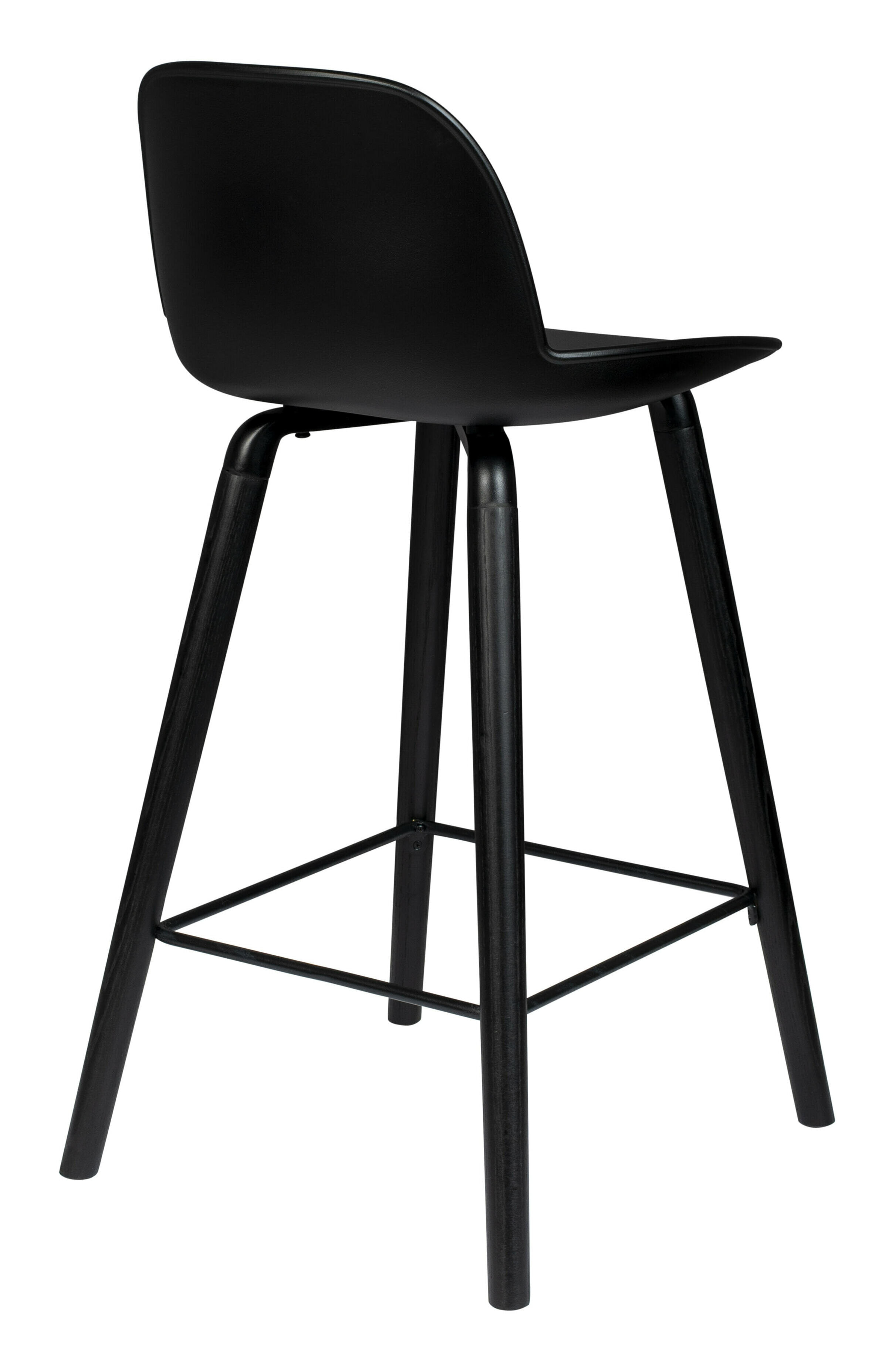 Zuiver Barstoel 'Albert Kuip' PP, kleur Zwart (zithoogte 65cm)