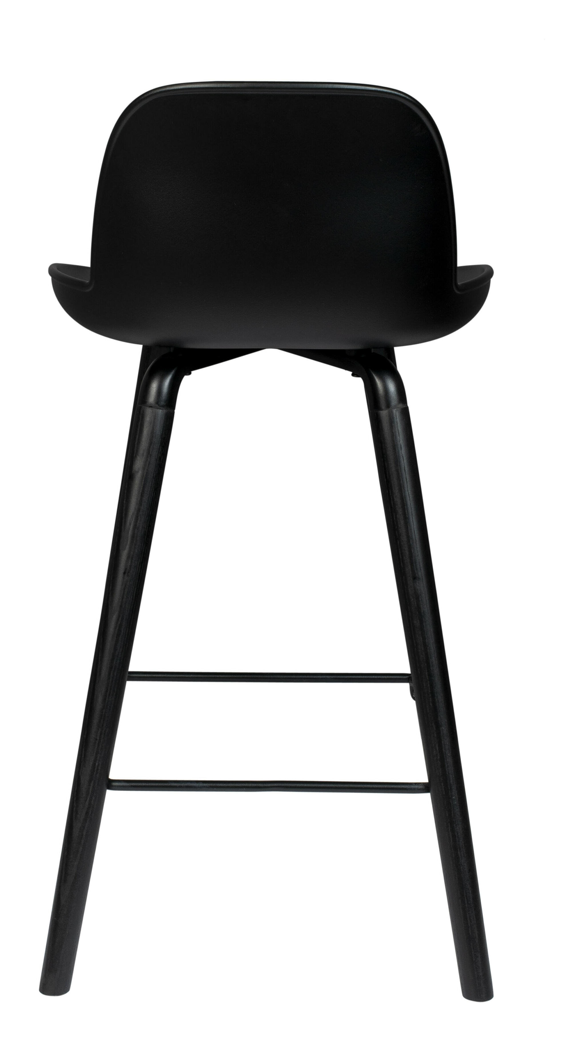 Zuiver Barstoel 'Albert Kuip' PP, kleur Zwart (zithoogte 65cm)