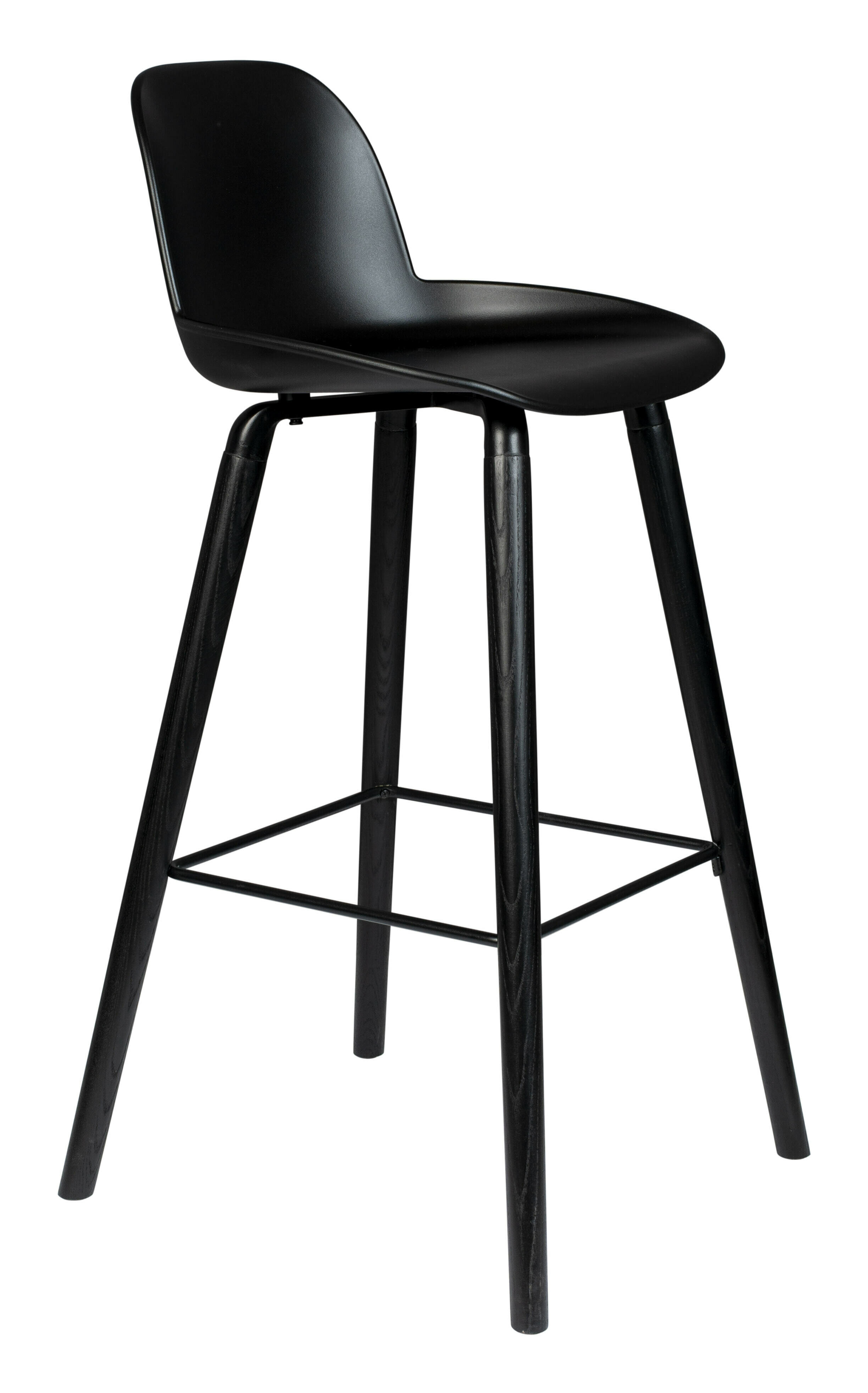 Zuiver Barkruk 'Albert Kuip' PP, kleur Zwart (zithoogte 75cm)