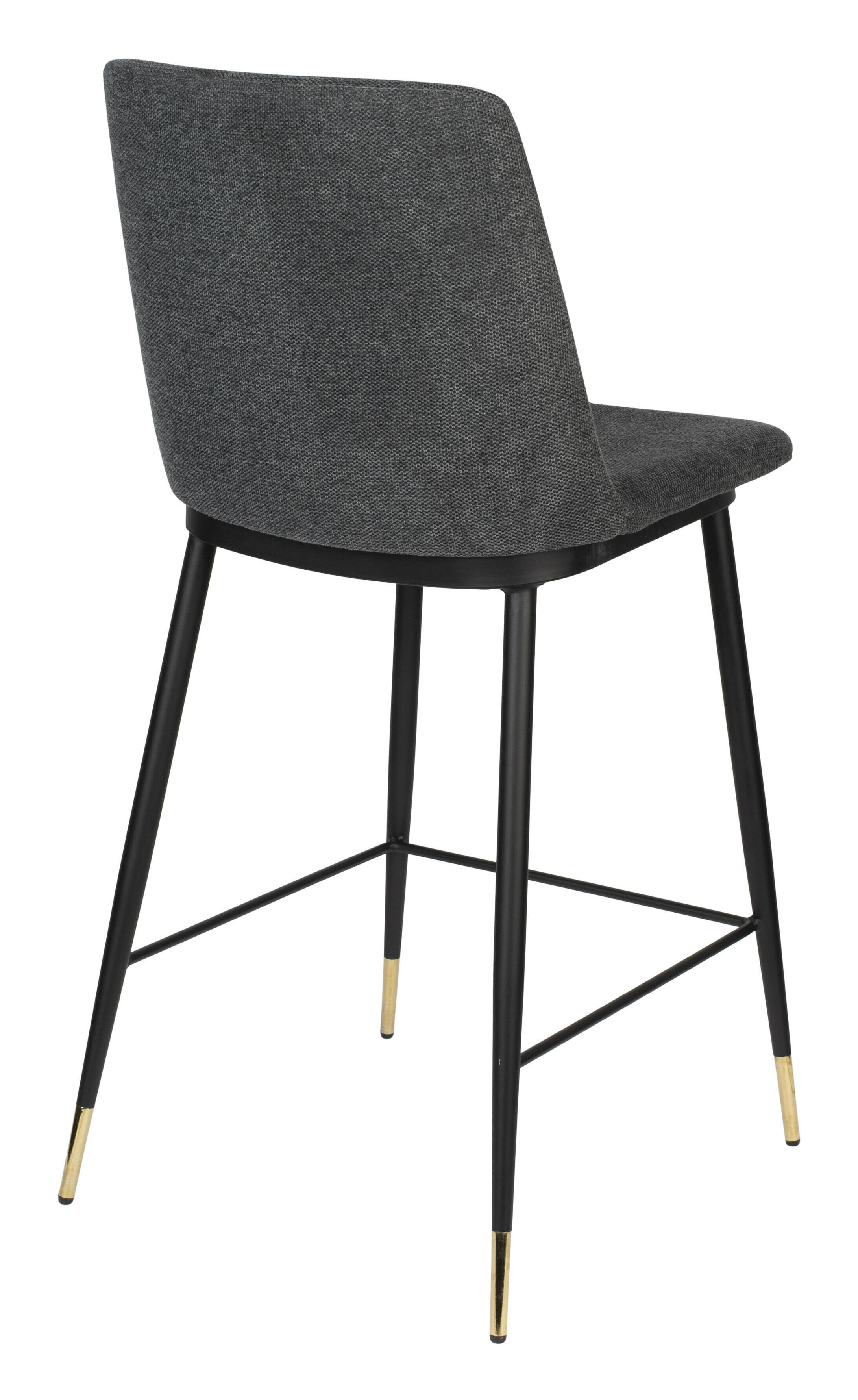 ZILT Barstoel 'Younes' kleur Donkergrijs (zithoogte 65cm)
