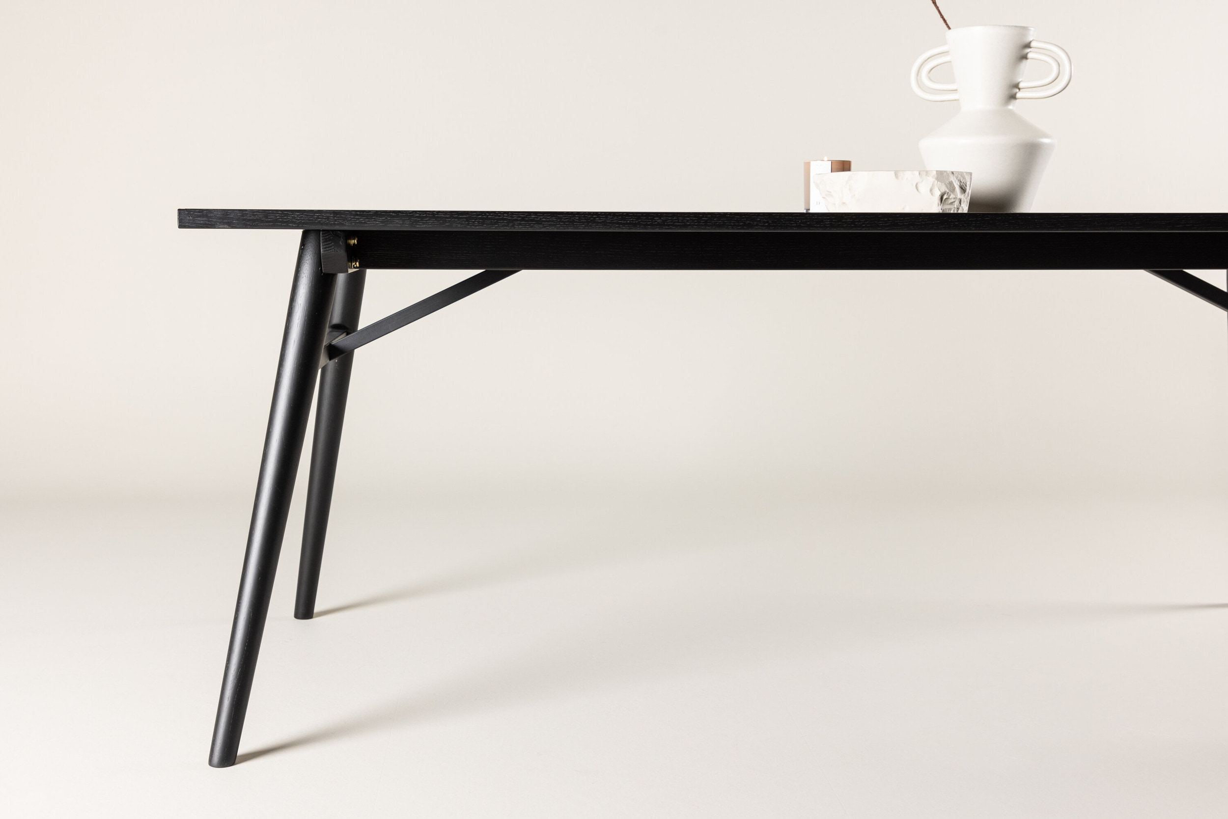 Nohr Eettafel 'Lateka' 195 x 95cm, kleur Zwart