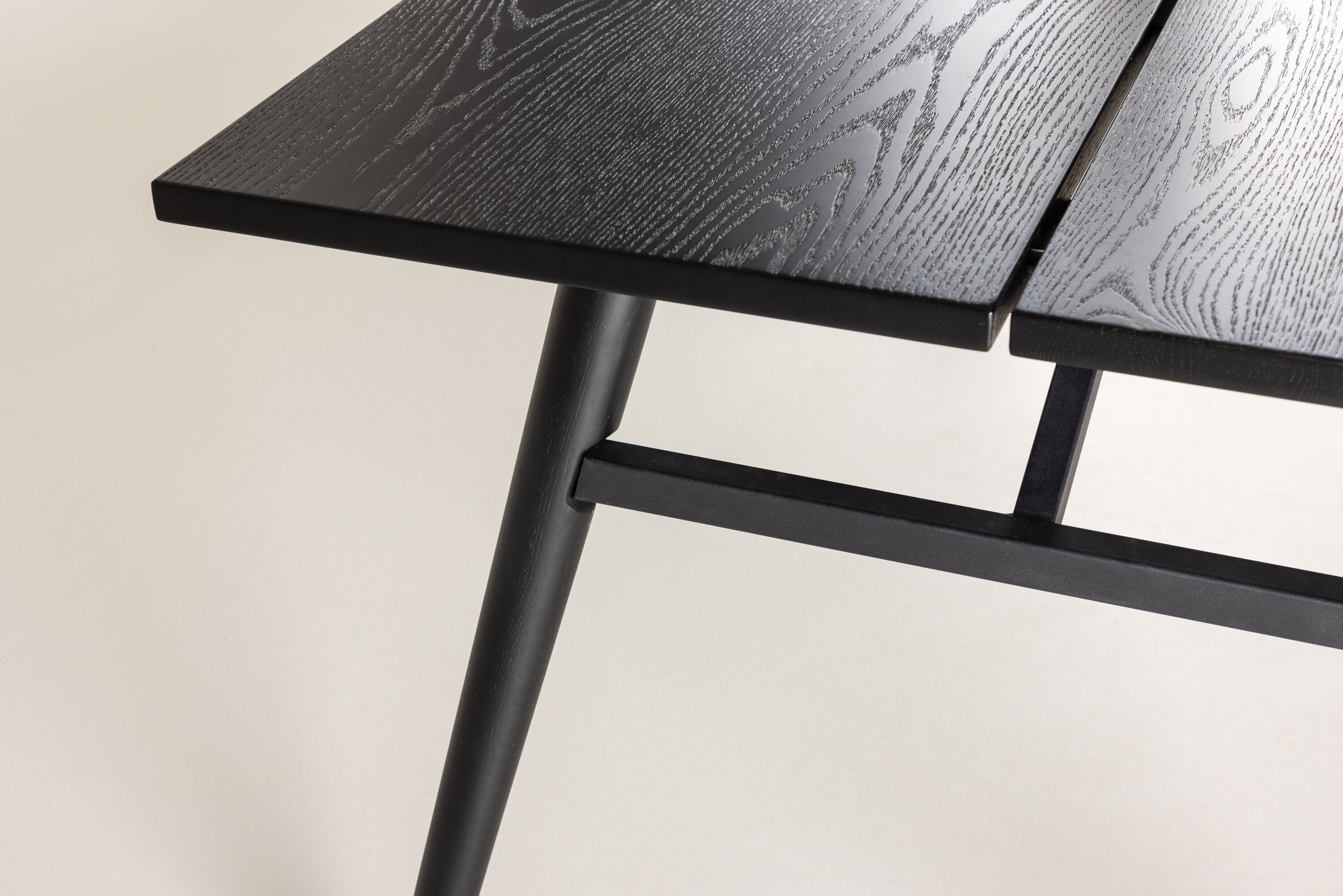 Nohr Eettafel 'Lateka' 195 x 95cm, kleur Zwart