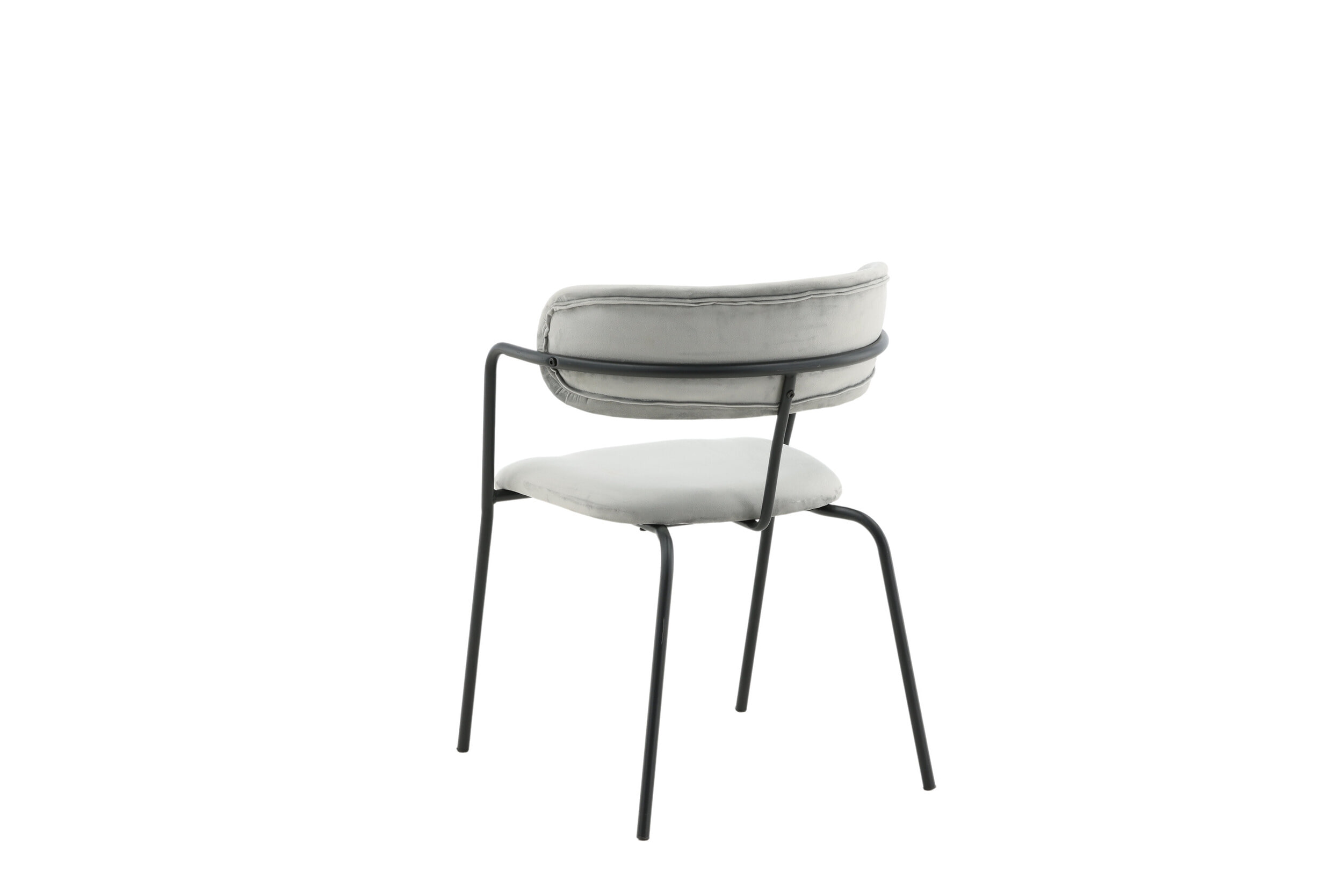 Nohr Eetkamerstoel 'Saverio' Velvet, kleur Grijs