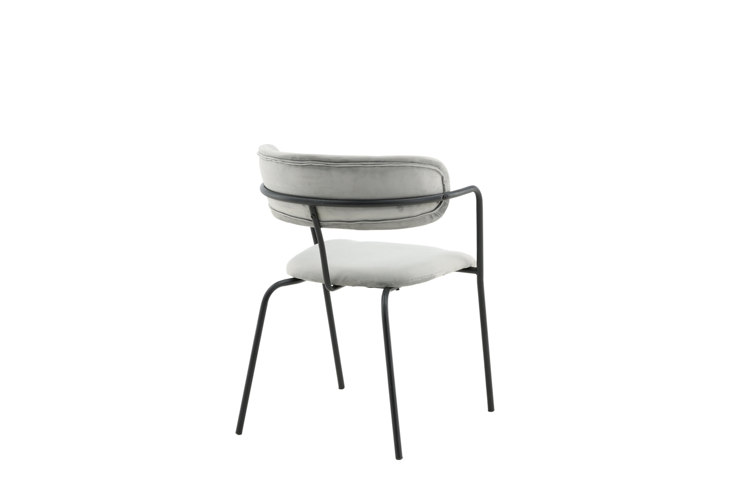 Nohr Eetkamerstoel 'Saverio' Velvet, kleur Grijs