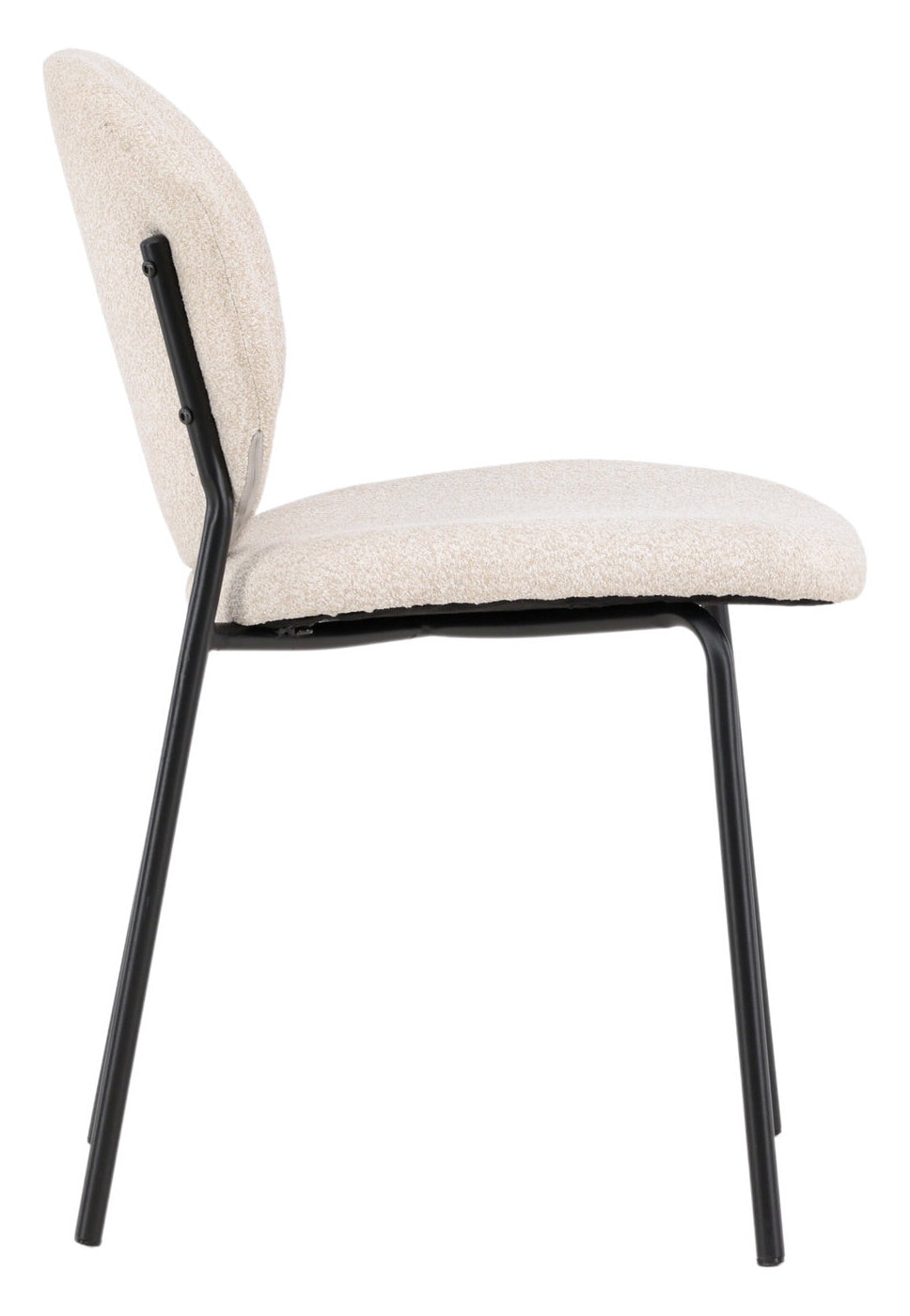 Nohr Eetkamerstoel 'Marguita' Bouclé, kleur Beige