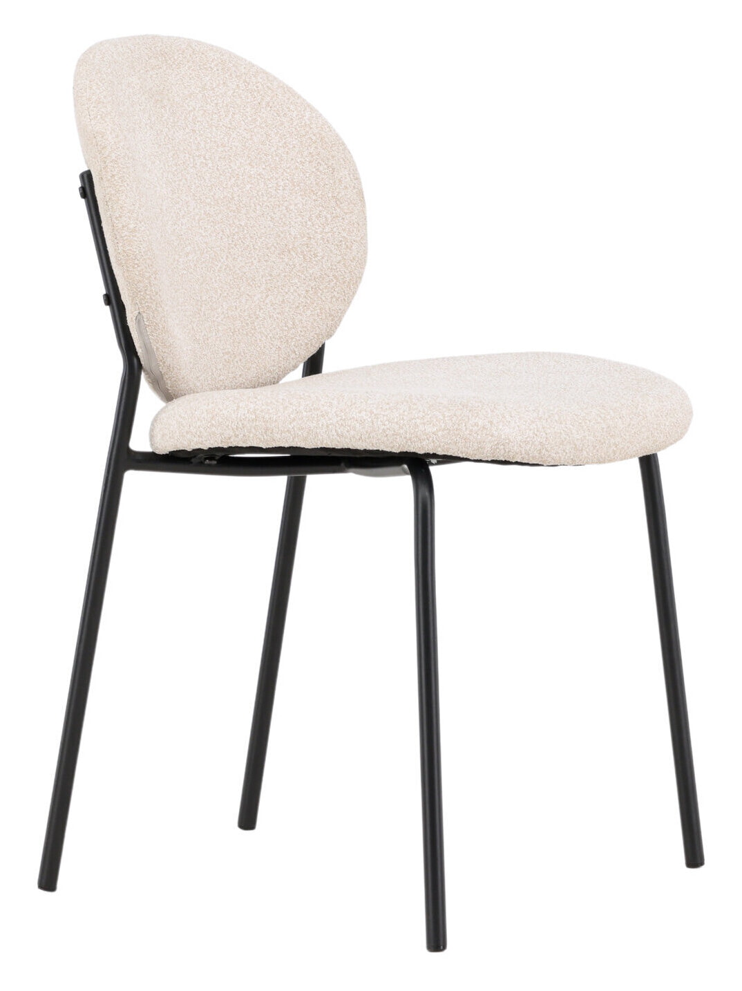 Nohr Eetkamerstoel 'Marguita' Bouclé, kleur Beige