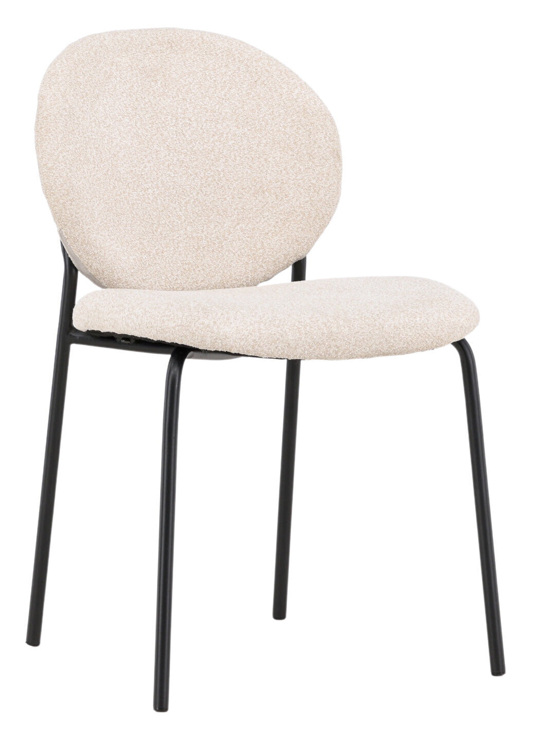 Nohr Eetkamerstoel 'Marguita' Bouclé, kleur Beige