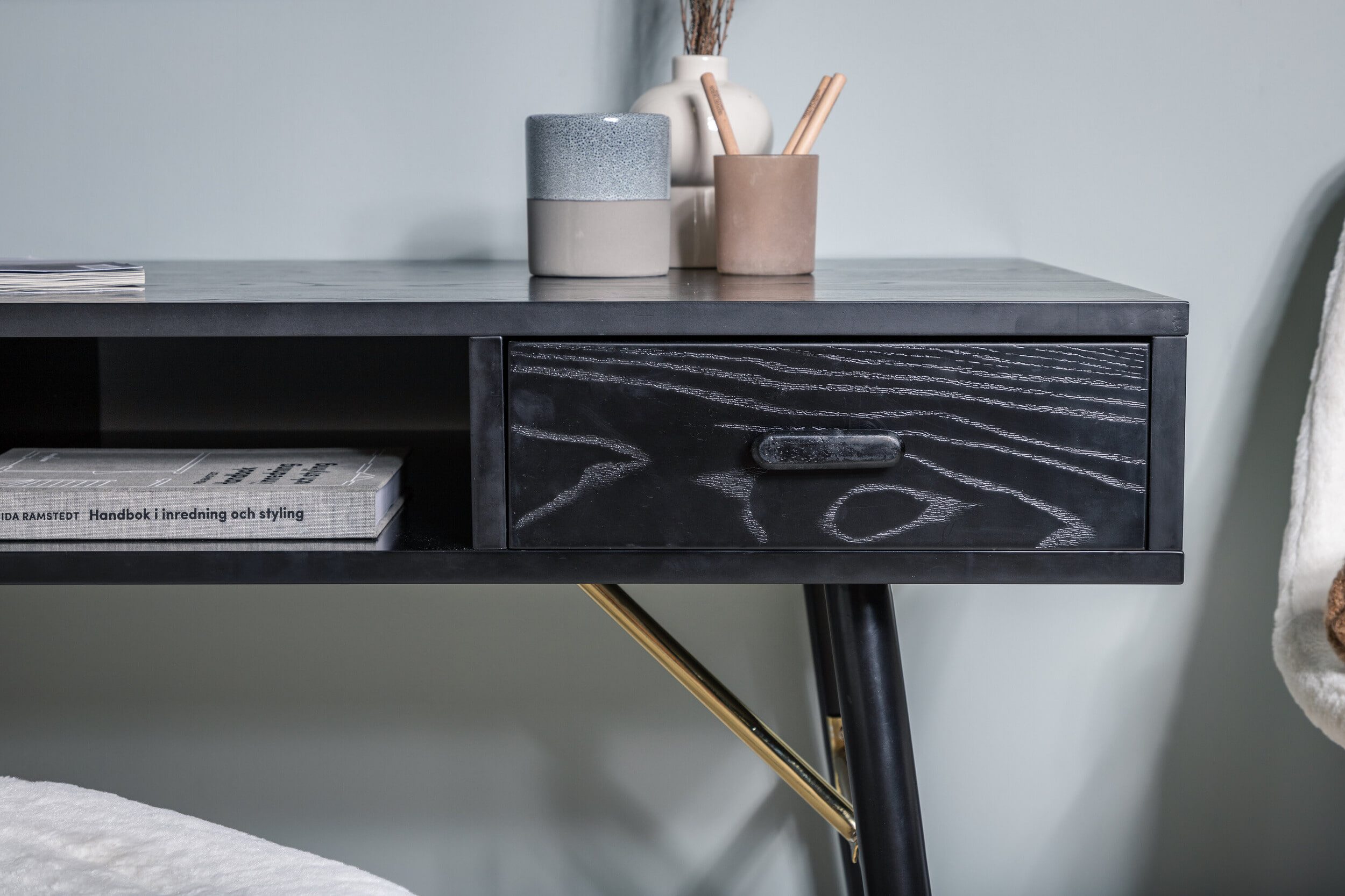 Nohr Bureau 'Frisco' 110 x 60cm, kleur Zwart