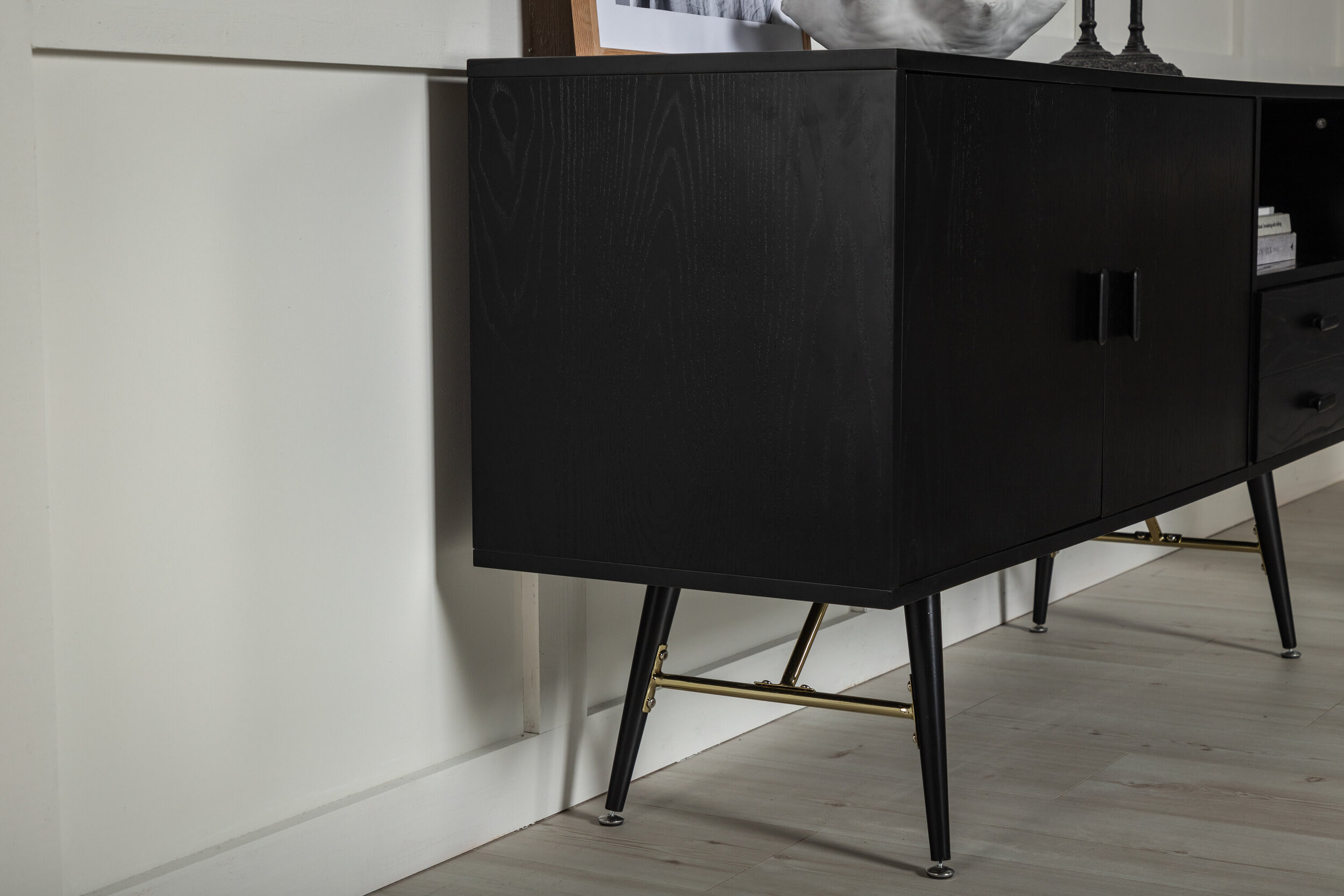 Nohr Dressoir 'Frisco' 160cm, kleur Zwart