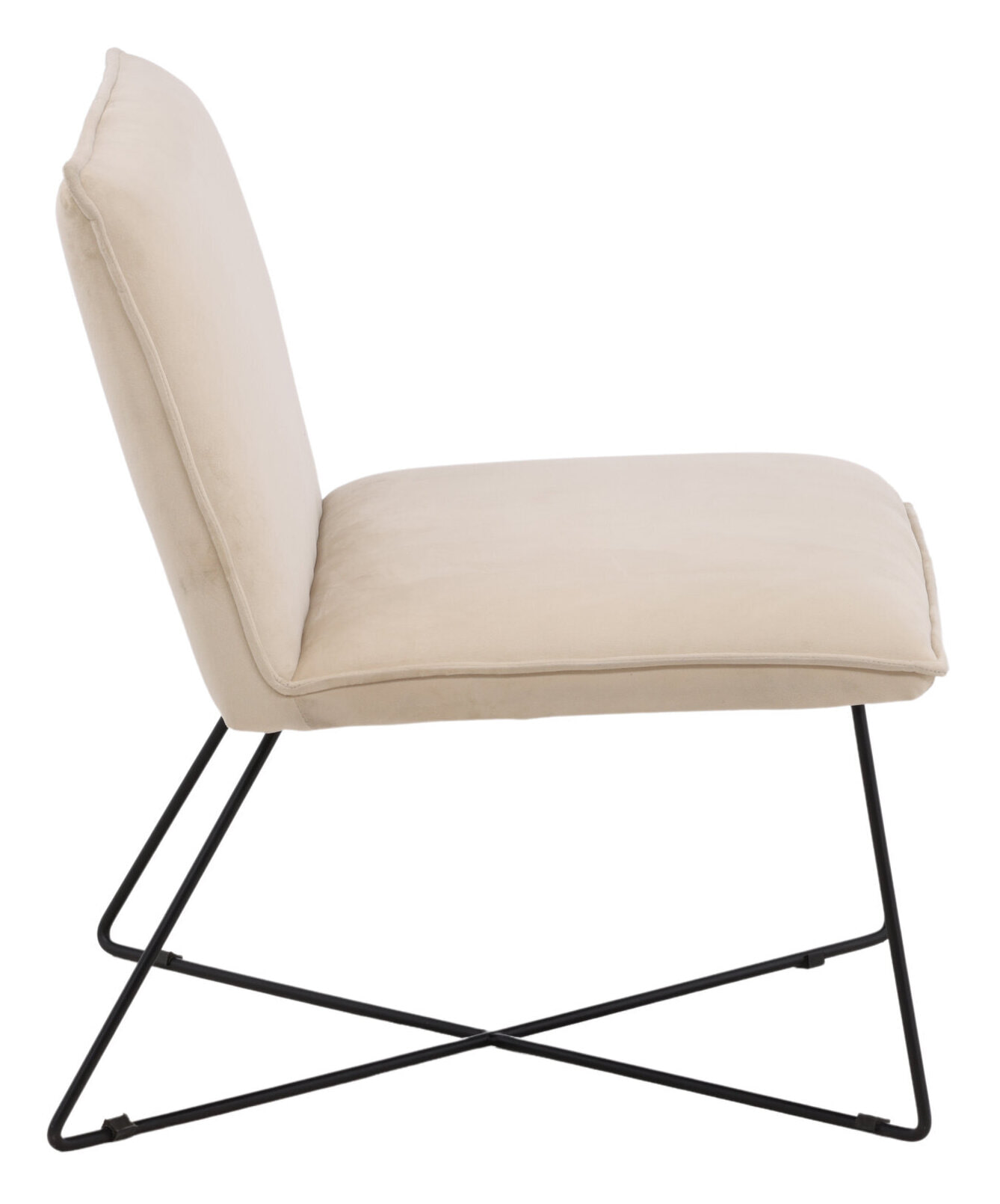Nohr Fauteuil 'Tindra' Velvet, kleur Beige