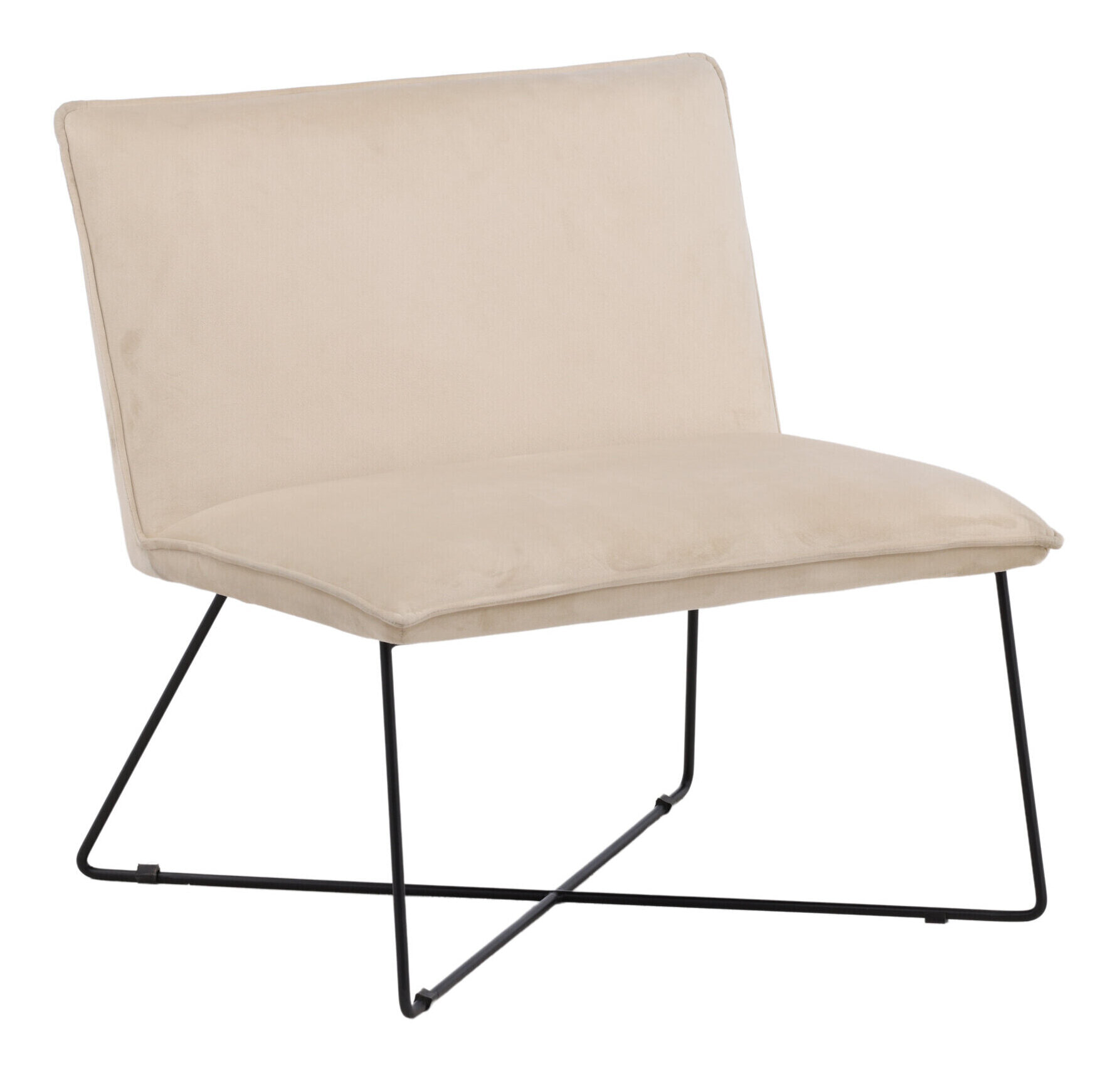Nohr Fauteuil 'Tindra' Velvet, kleur Beige