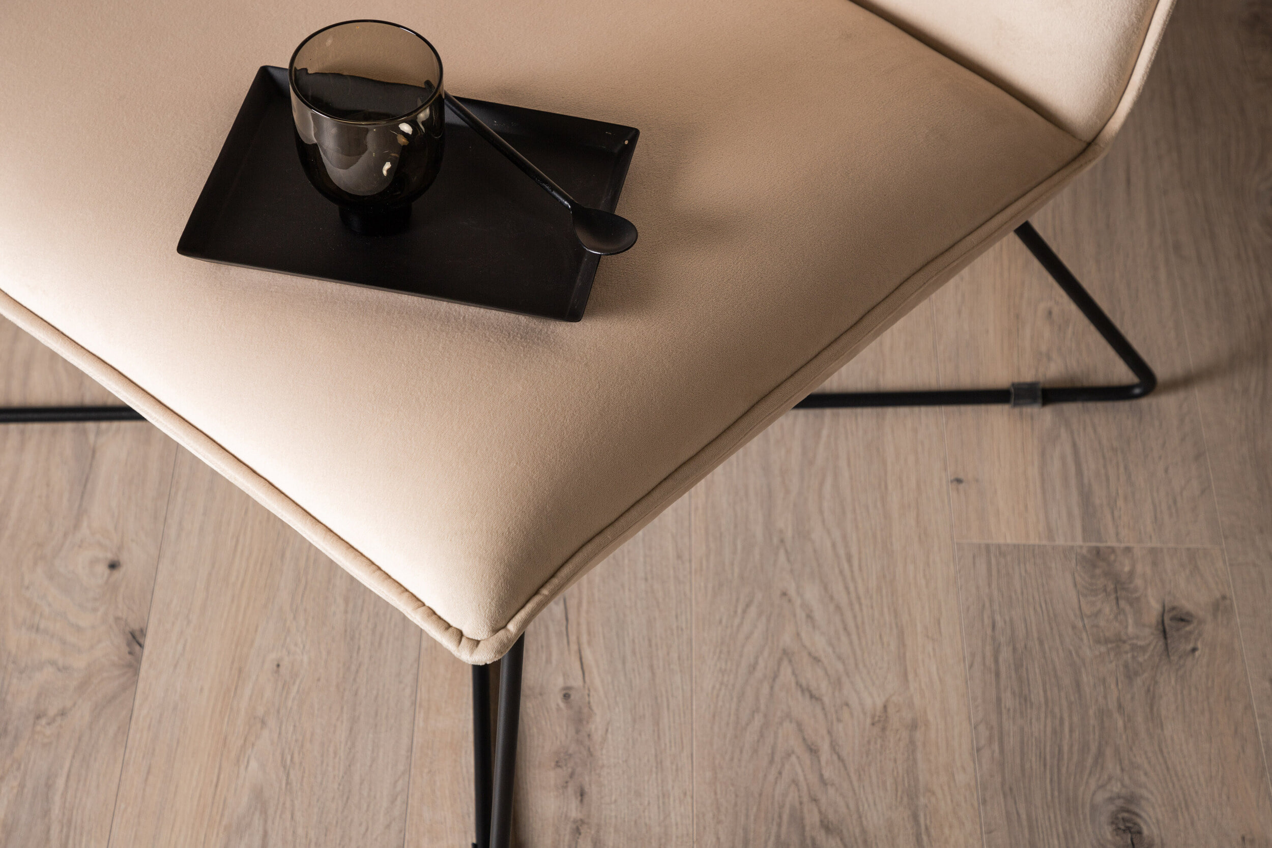 Nohr Fauteuil 'Tindra' Velvet, kleur Beige