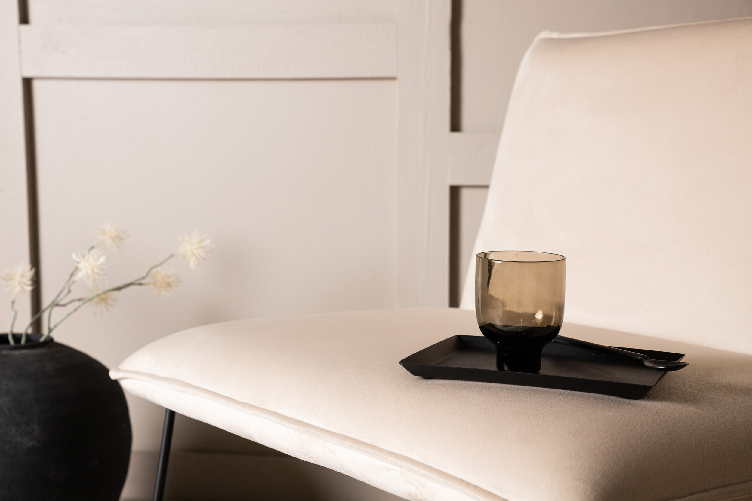 Nohr Fauteuil 'Tindra' Velvet, kleur Beige