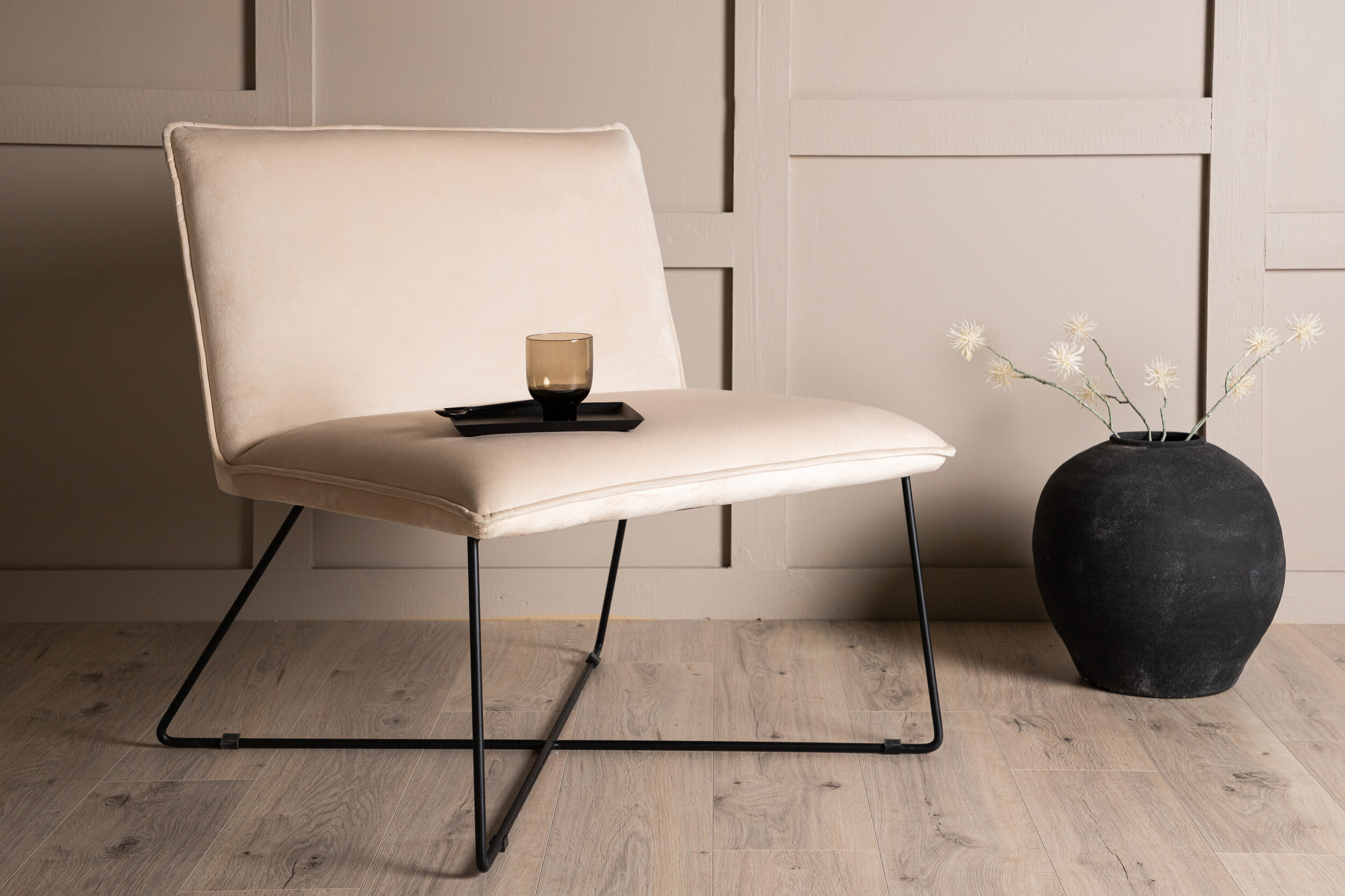 Nohr Fauteuil Tindra Velvet - Beige