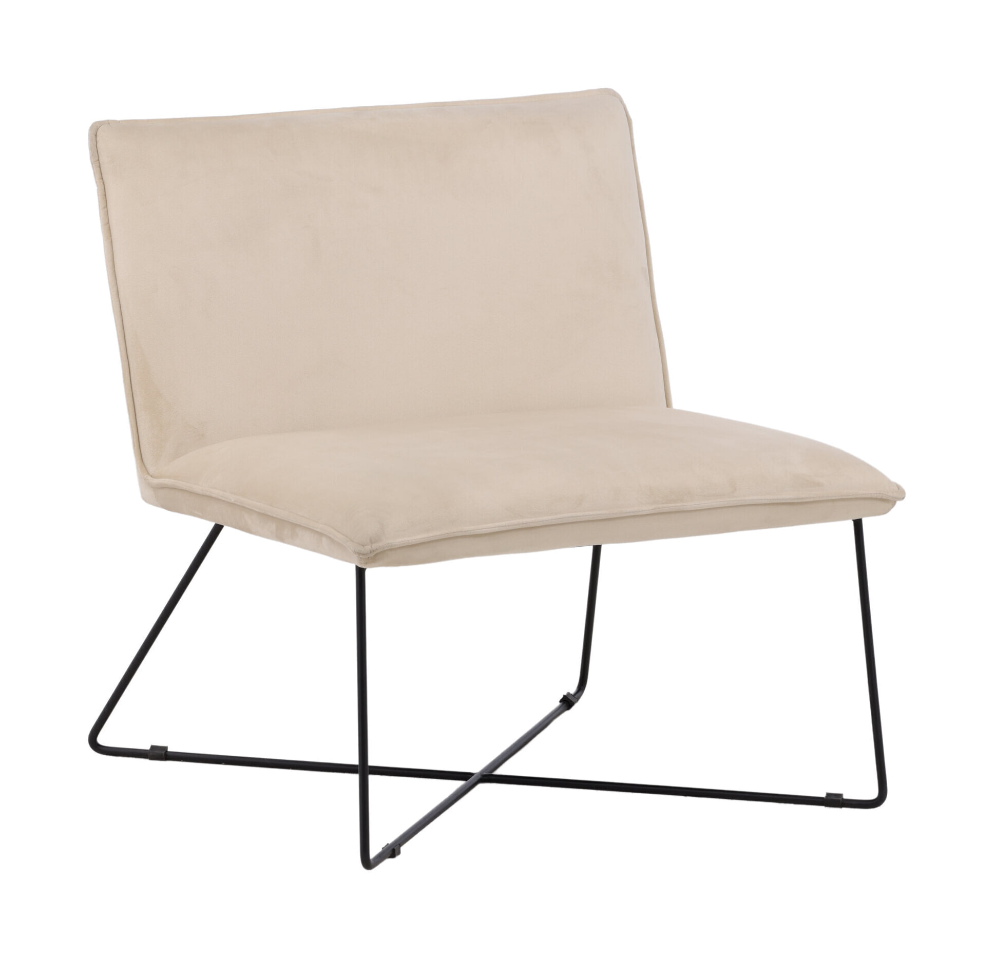 Nohr Fauteuil 'Tindra' Velvet, kleur Beige