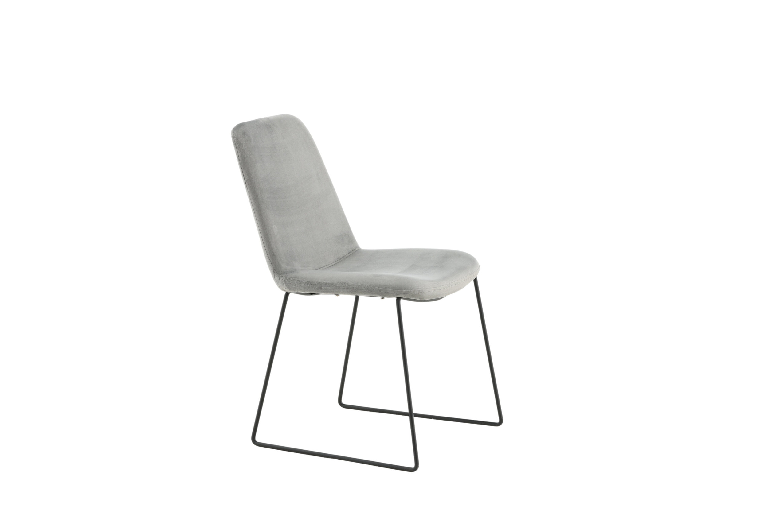 Nohr Eetkamerstoel 'Kandise' Velvet, kleur Grijs