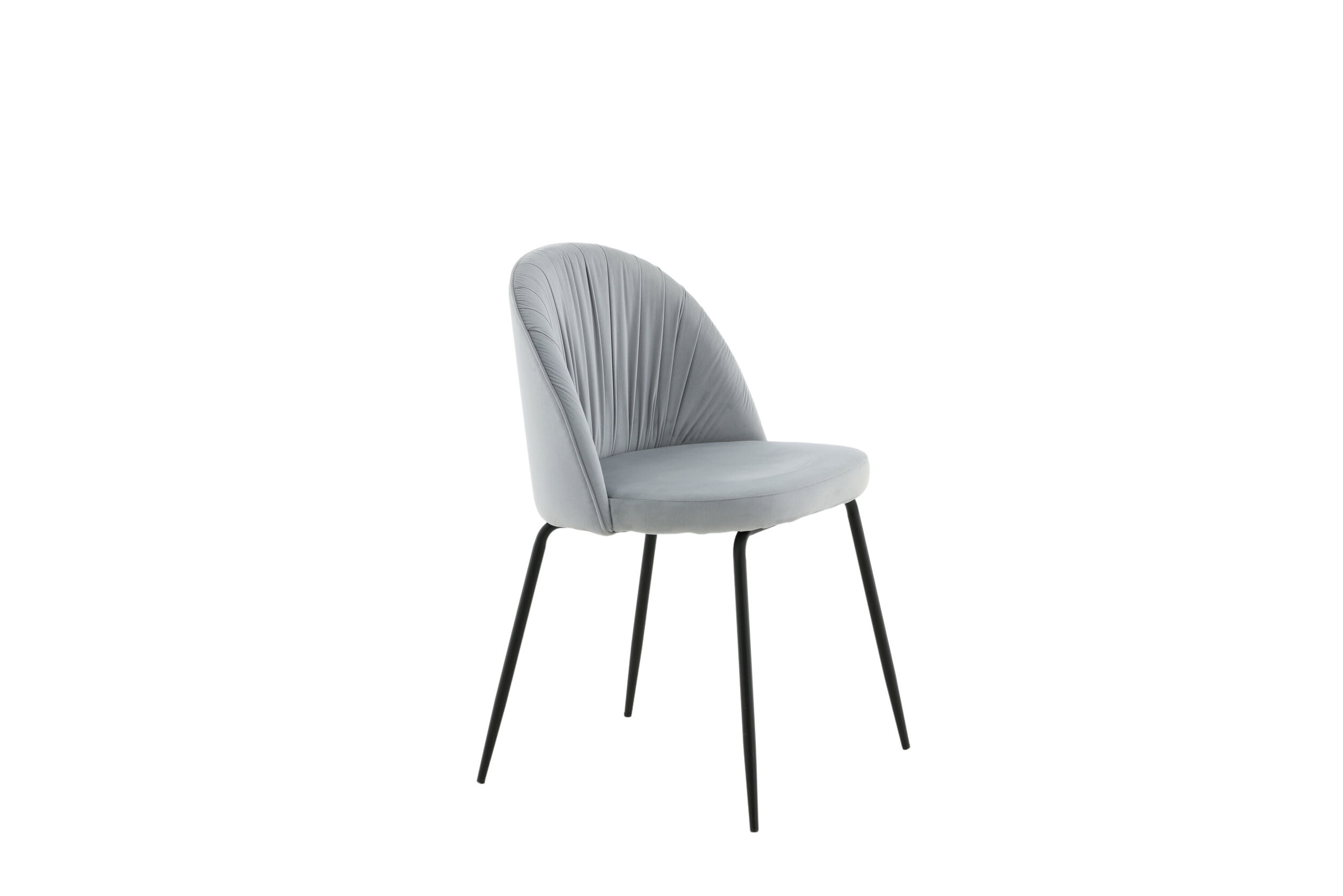 Nohr Eetkamerstoel 'Tangee' Velvet, kleur Lichtgrijs