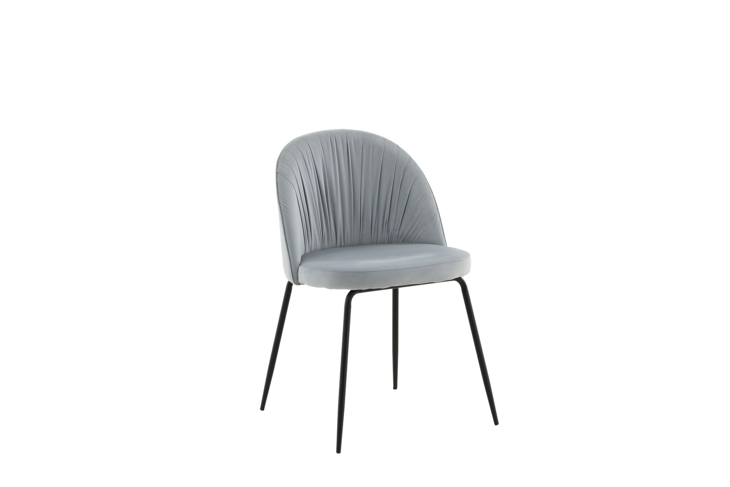 Nohr Eetkamerstoel 'Tangee' Velvet, kleur Lichtgrijs