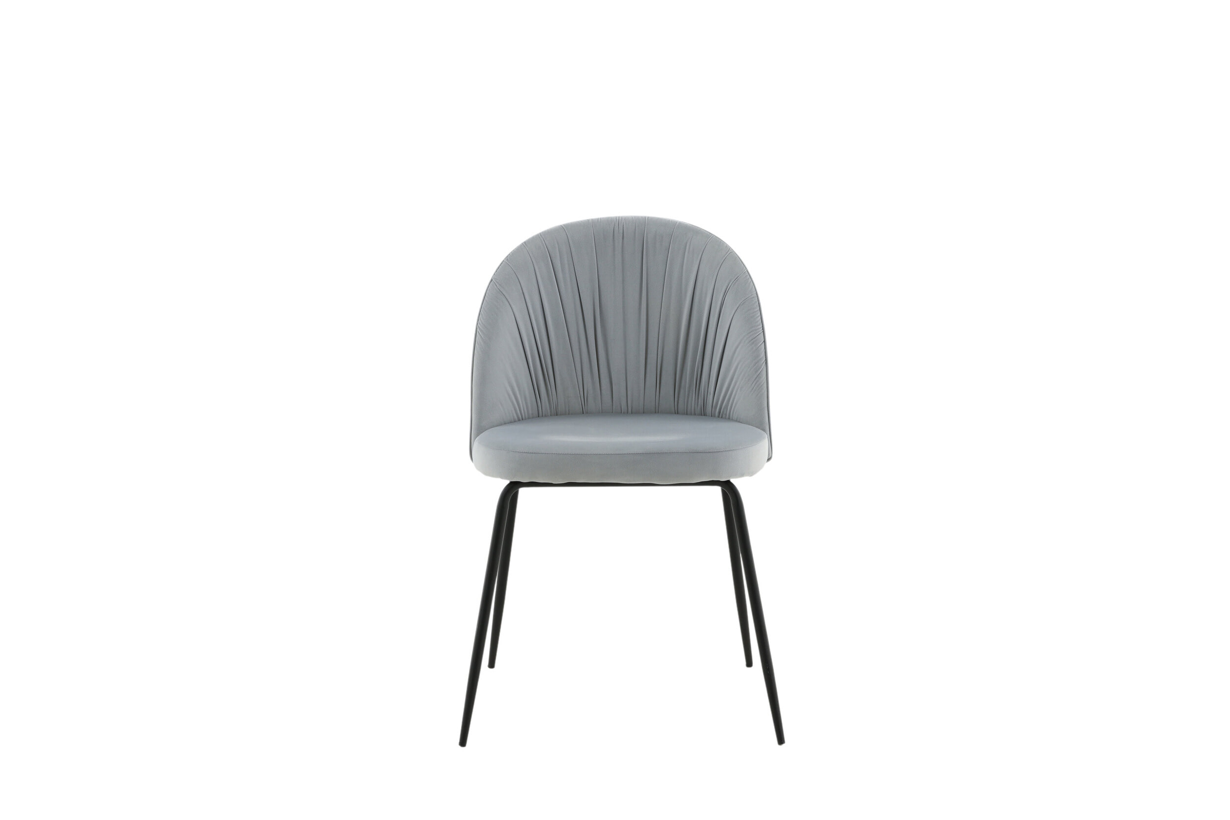 Nohr Eetkamerstoel 'Tangee' Velvet, kleur Lichtgrijs