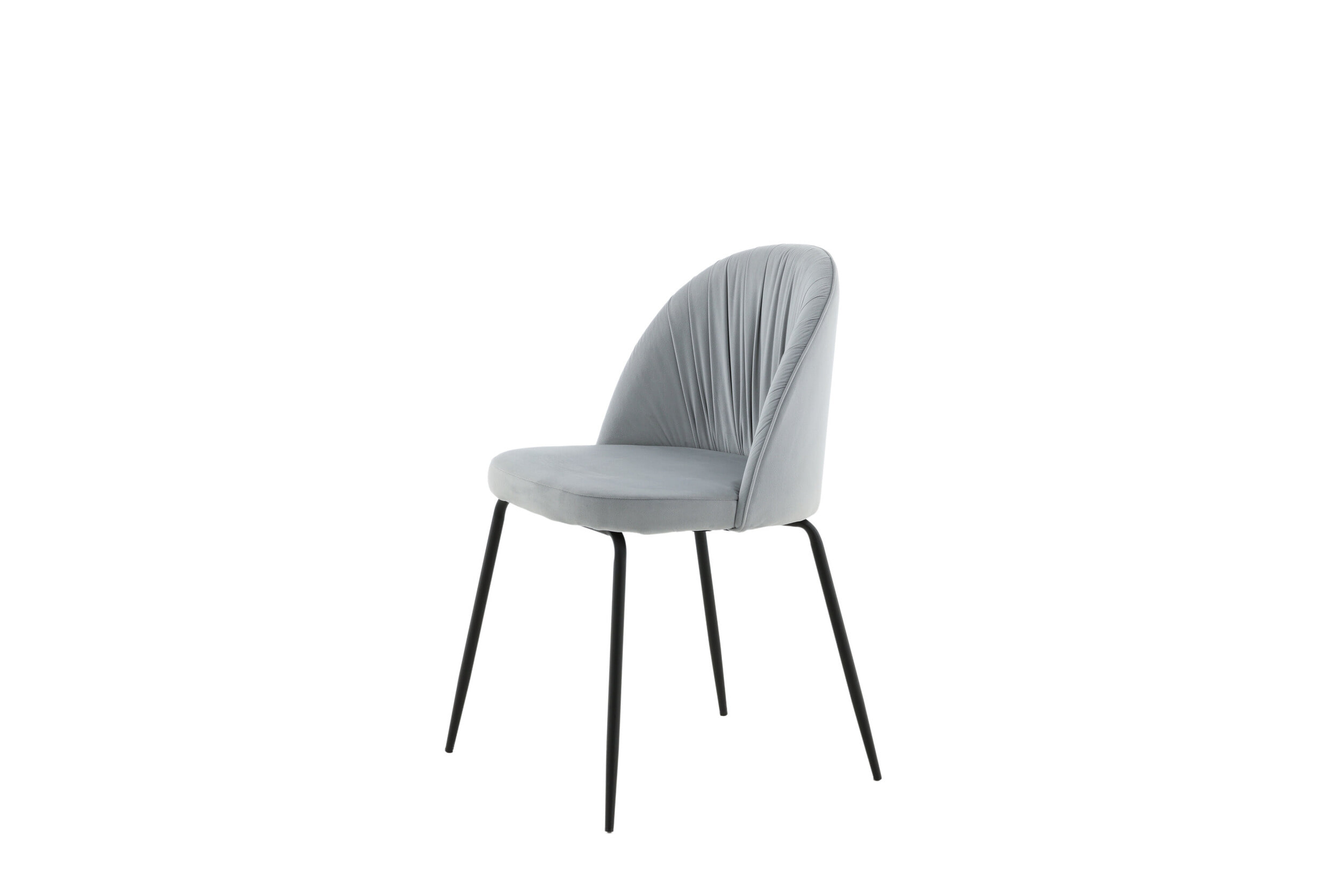 Nohr Eetkamerstoel 'Tangee' Velvet, kleur Lichtgrijs