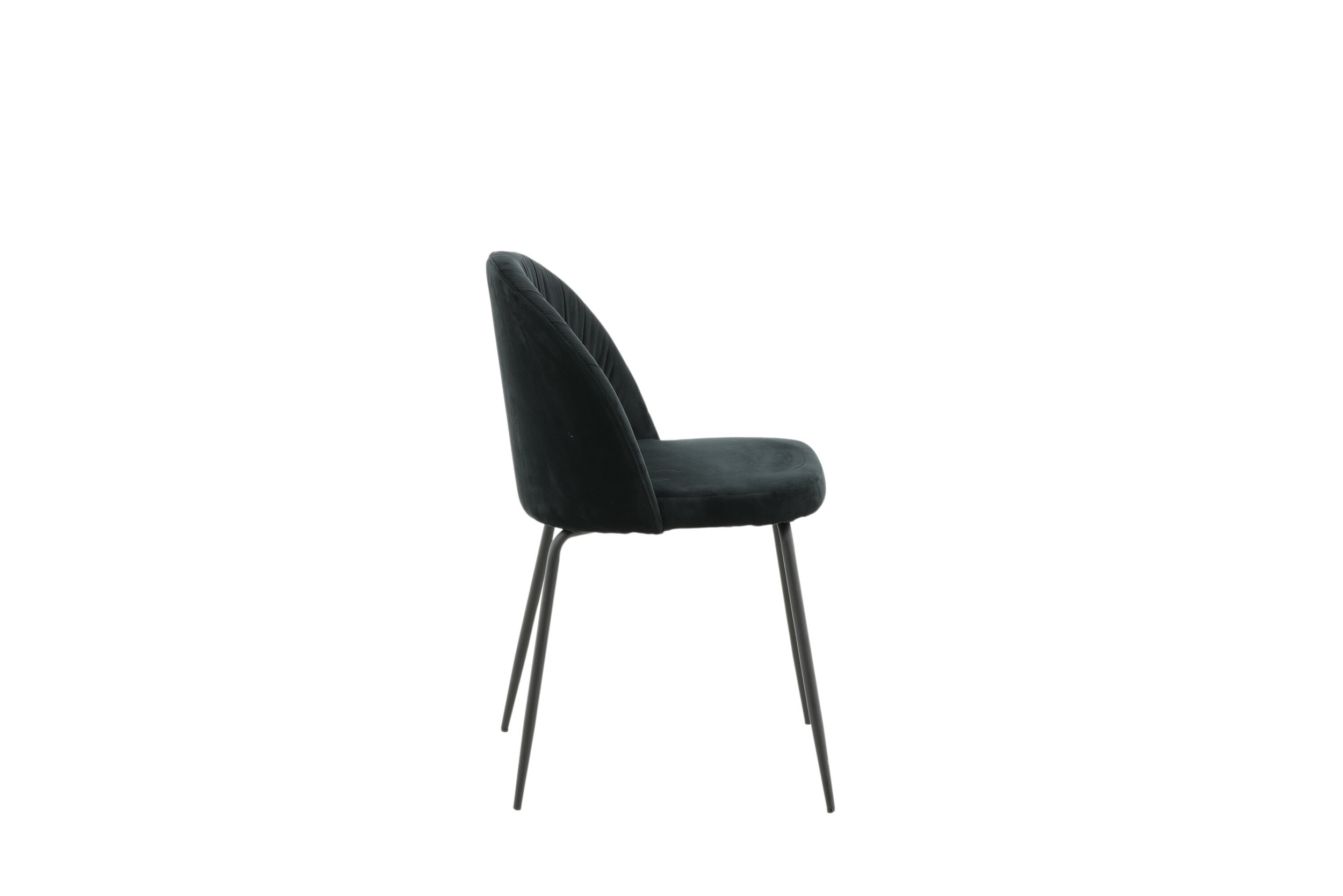 Nohr Eetkamerstoel 'Tangee' Velvet, kleur Zwart