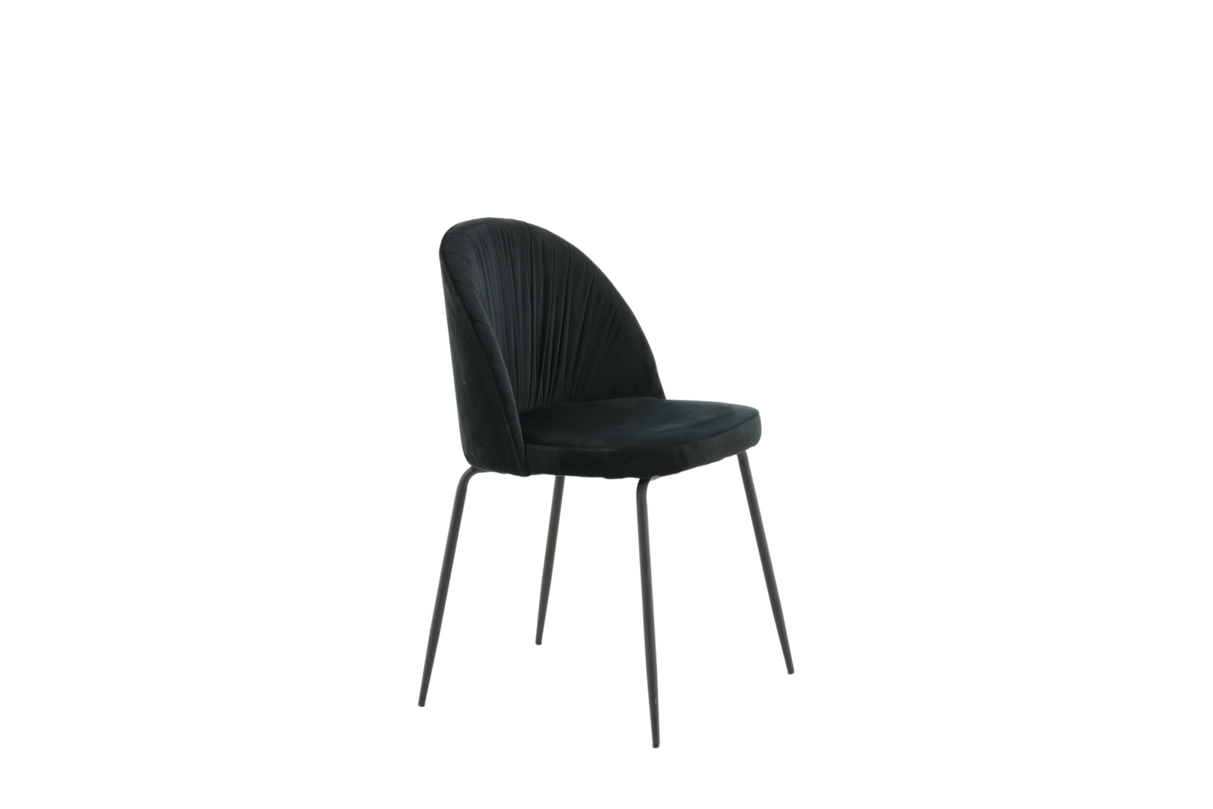Nohr Eetkamerstoel 'Tangee' Velvet, kleur Zwart