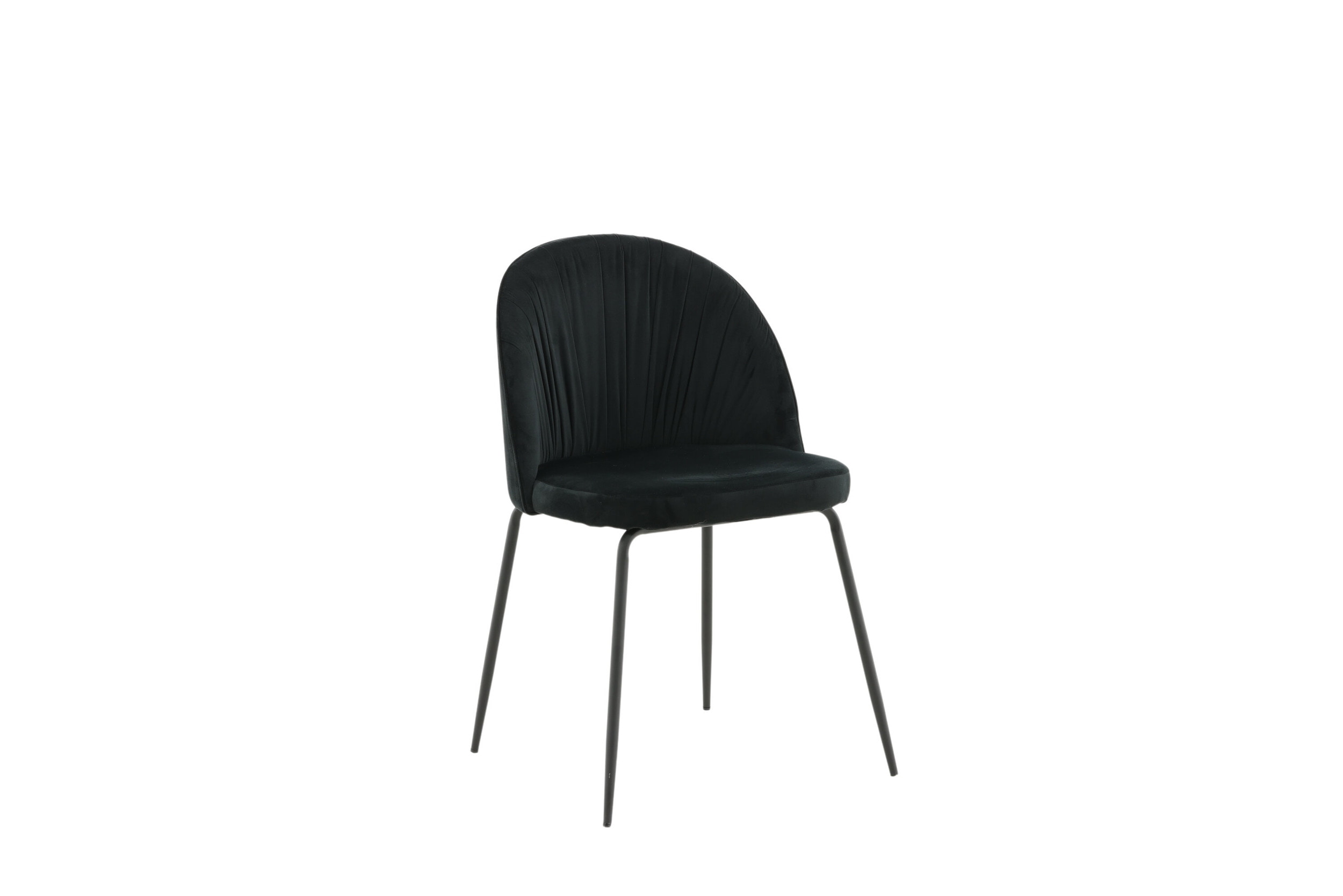 Nohr Eetkamerstoel 'Tangee' Velvet, kleur Zwart