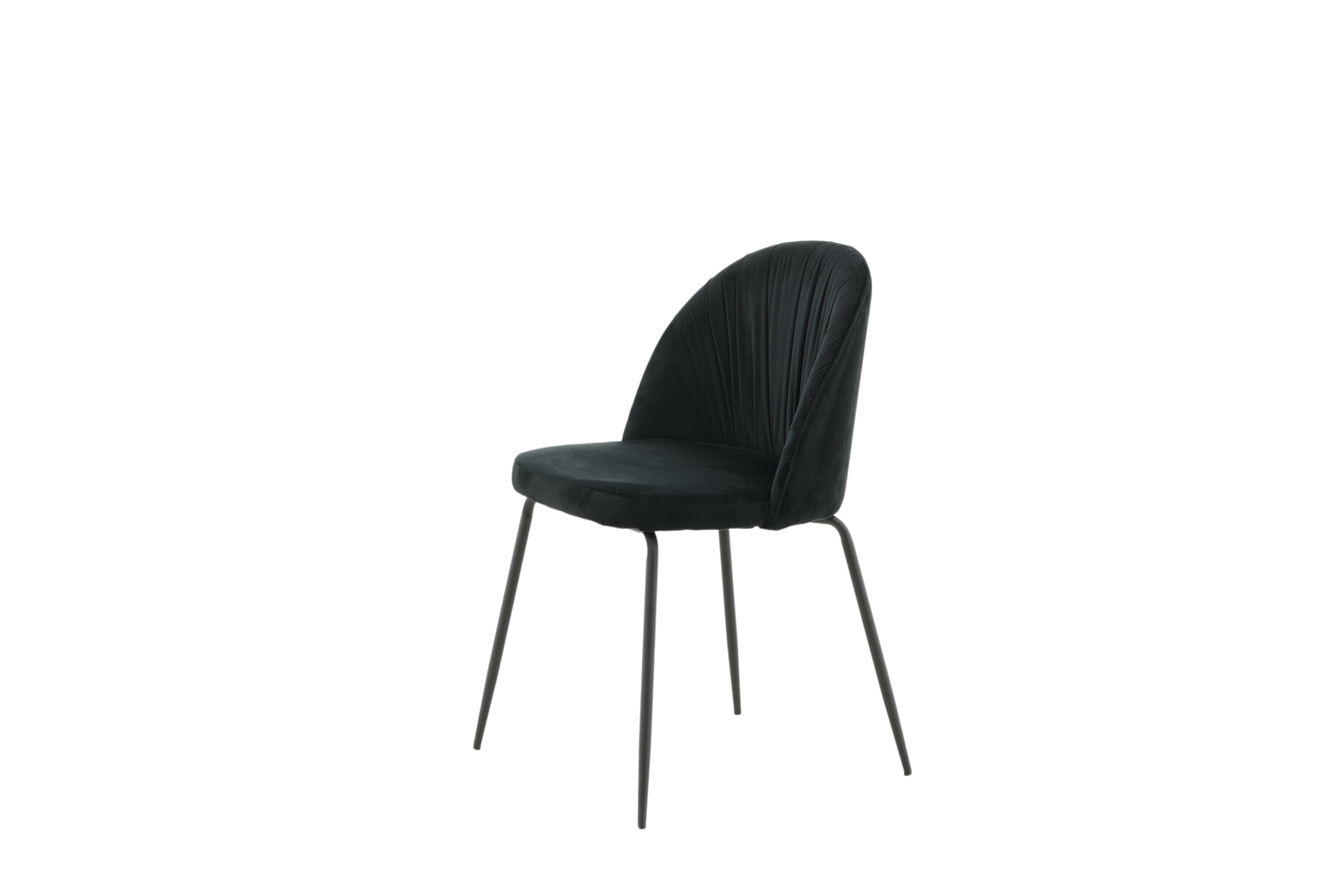 Nohr Eetkamerstoel 'Tangee' Velvet, kleur Zwart