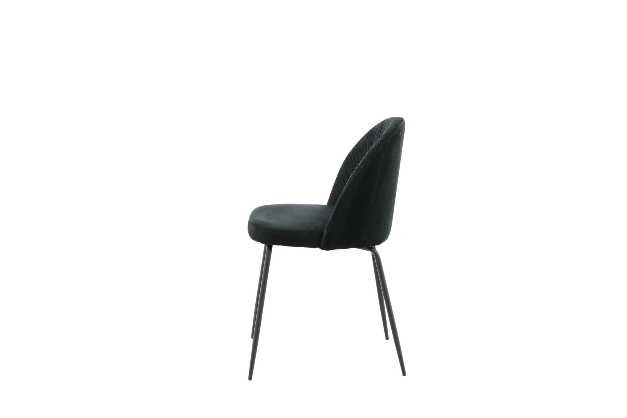 Nohr Eetkamerstoel 'Tangee' Velvet, kleur Zwart