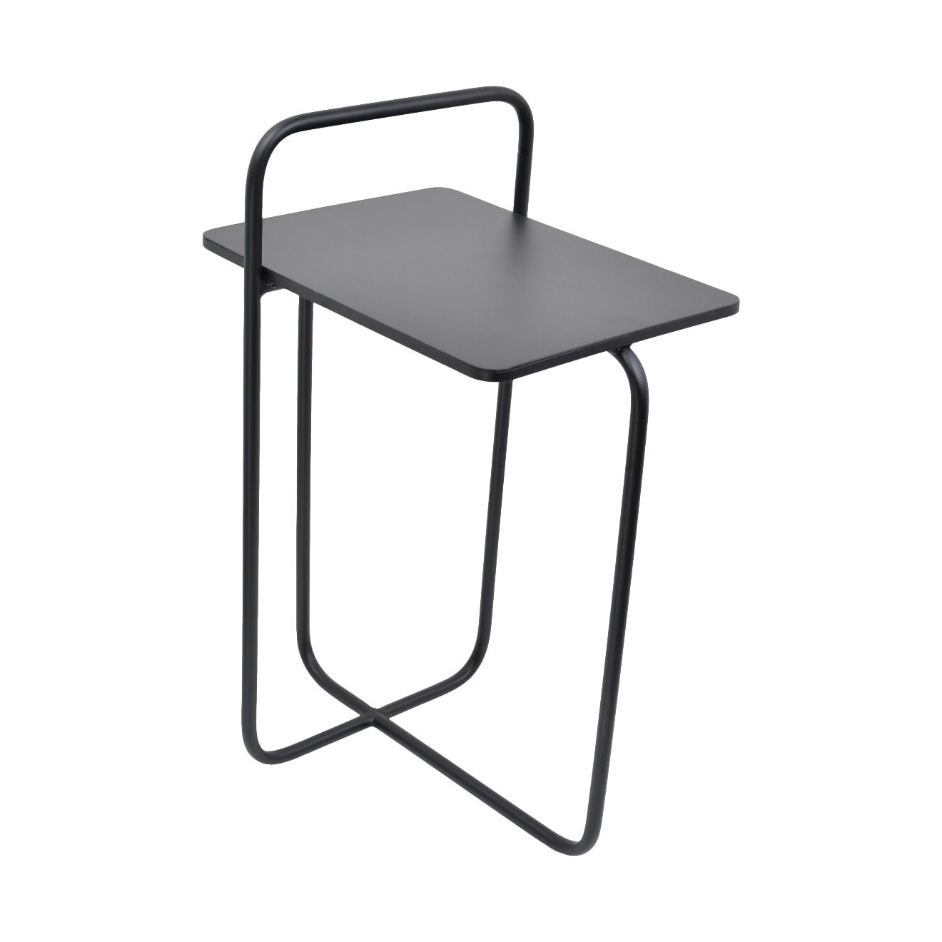 Urban Interiors Bijzettafel 'Easy' Met Tijdschriftenrek, 28 x 37cm, kleur Mat Zwart