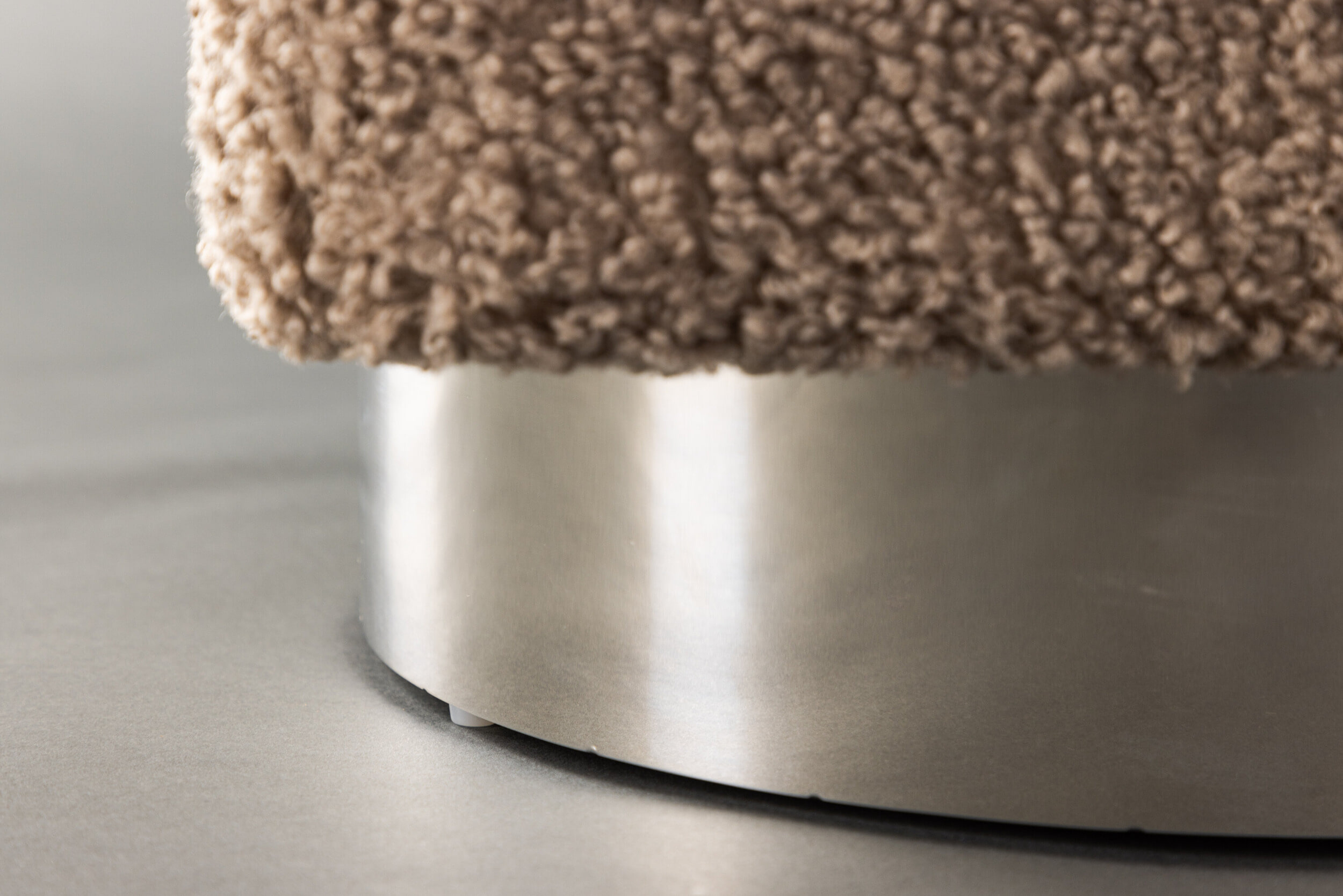 Nohr Poef 'Montey' Teddy, kleur Bruin