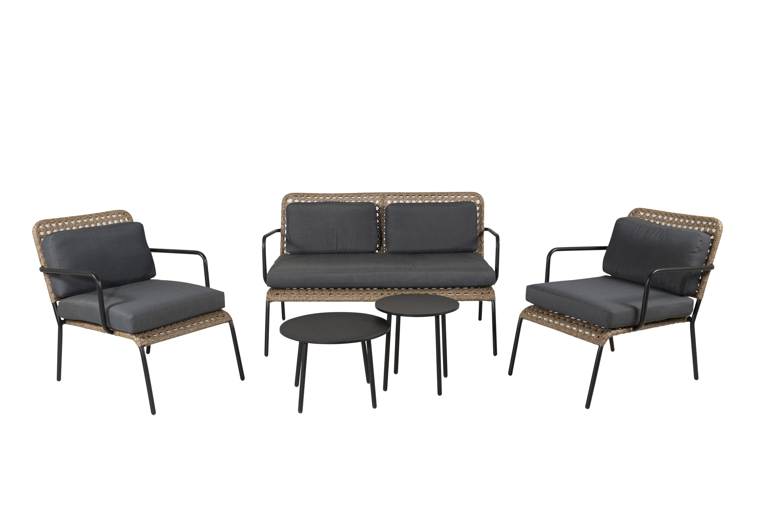Nohr Loungeset 'Leontyne' Met bank, 2 stoelen en tafels
