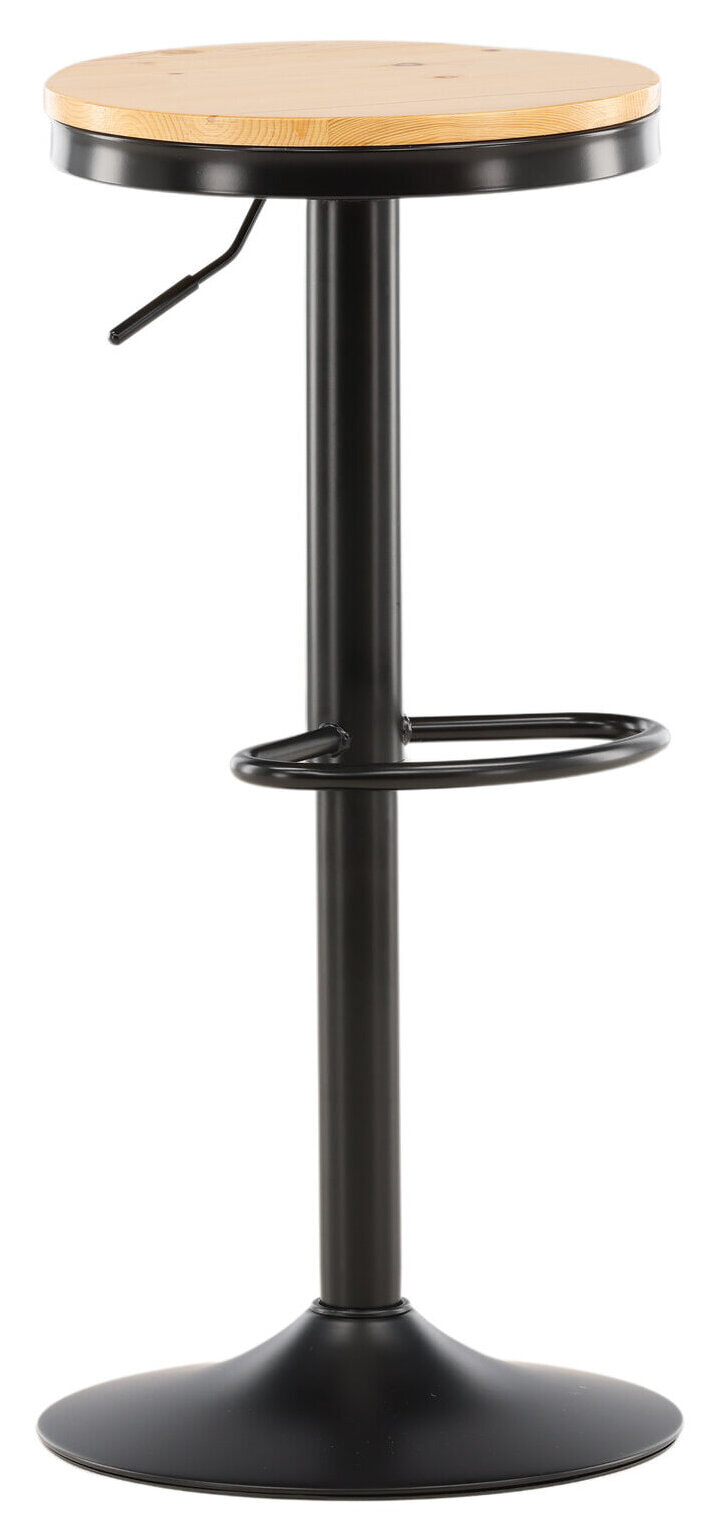 Nohr Verstelbare Barkruk 'Tiani' Eikenlook (zithoogte 60-80cm)