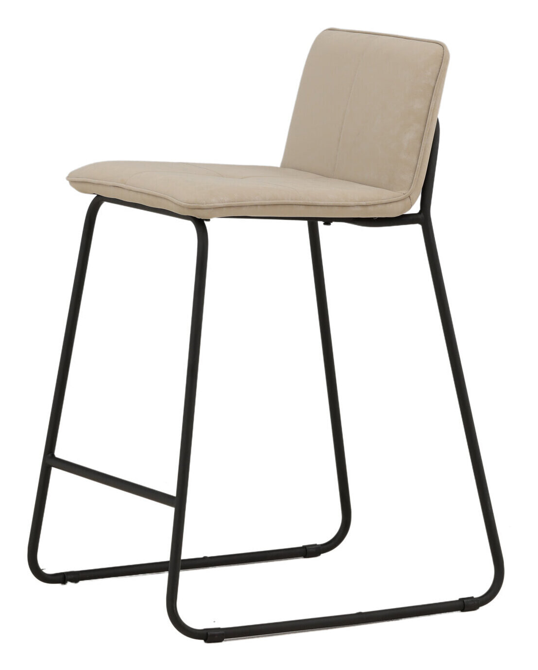 Nohr Barkruk 'Sheridan' Microvezel, kleur Beige (zithoogte 64cm)