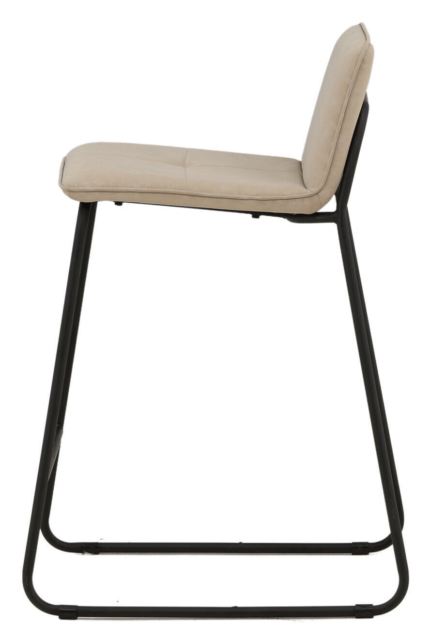 Nohr Barkruk 'Sheridan' Microvezel, kleur Beige (zithoogte 64cm)