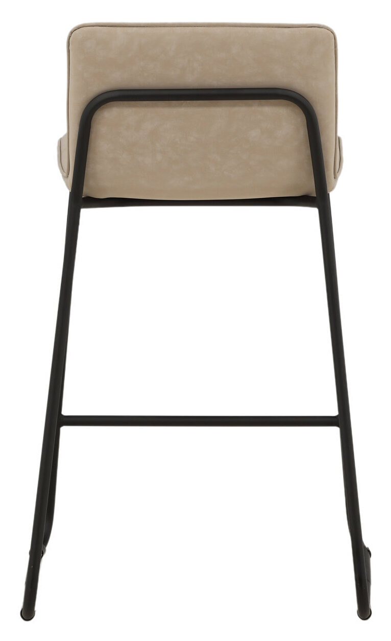 Nohr Barkruk 'Sheridan' Microvezel, kleur Beige (zithoogte 64cm)