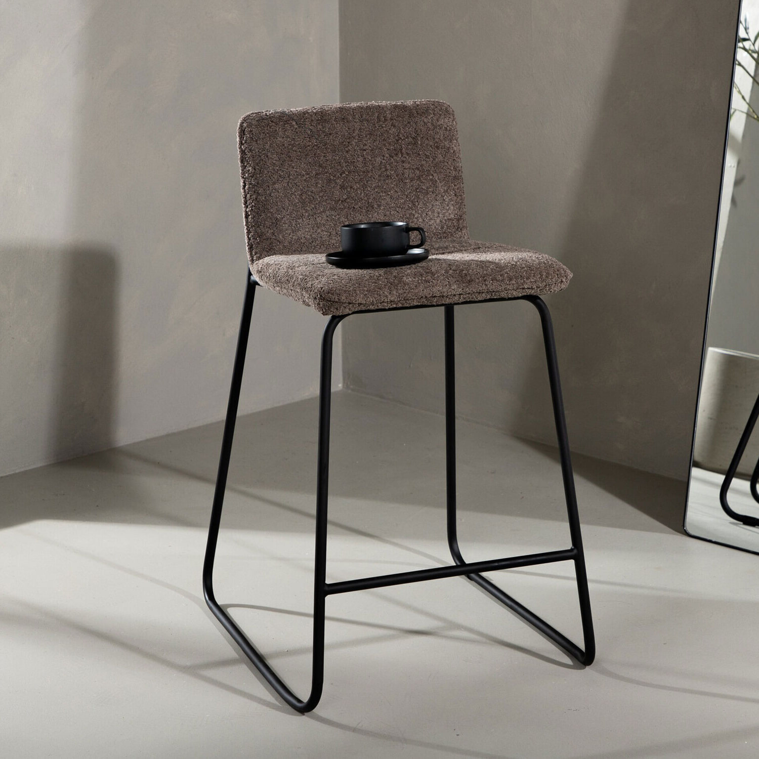 Nohr Barkruk 'Sheridan' Bouclé (zithoogte 64cm)